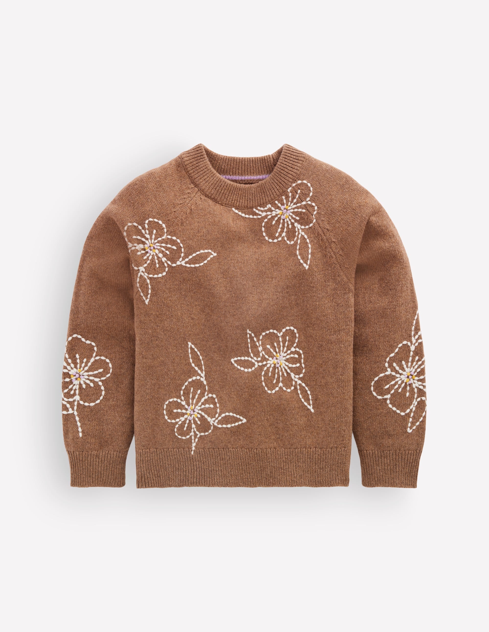 Pullover mit Rundhalsausschnitt-Schildpatt Meliert - Image 1
