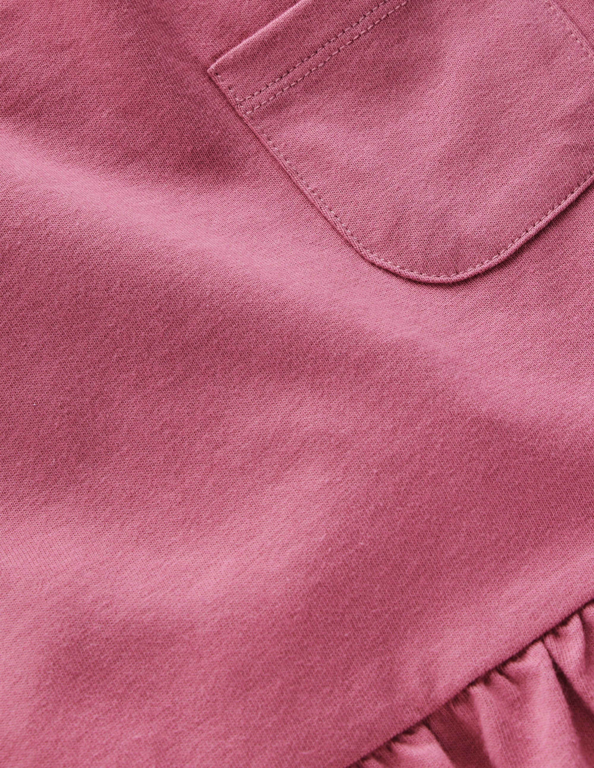 Langärmliges Oberteil mit Schößchen-Rosa Heide - Image 3