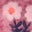 Bestickte Teddyfelljacke-Rosa Heide