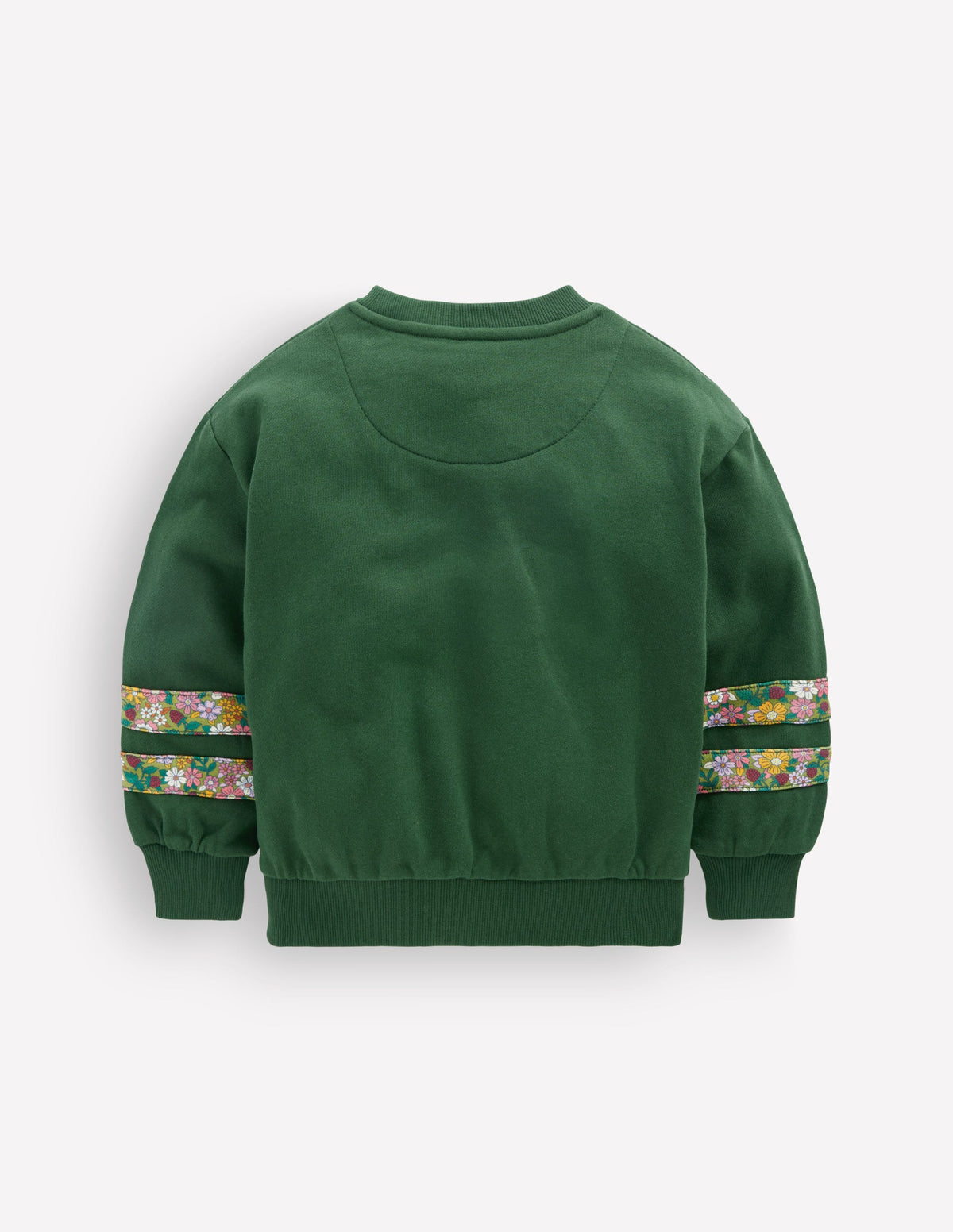 Relaxed Panel Sweatshirt-Green Floral - Image 2