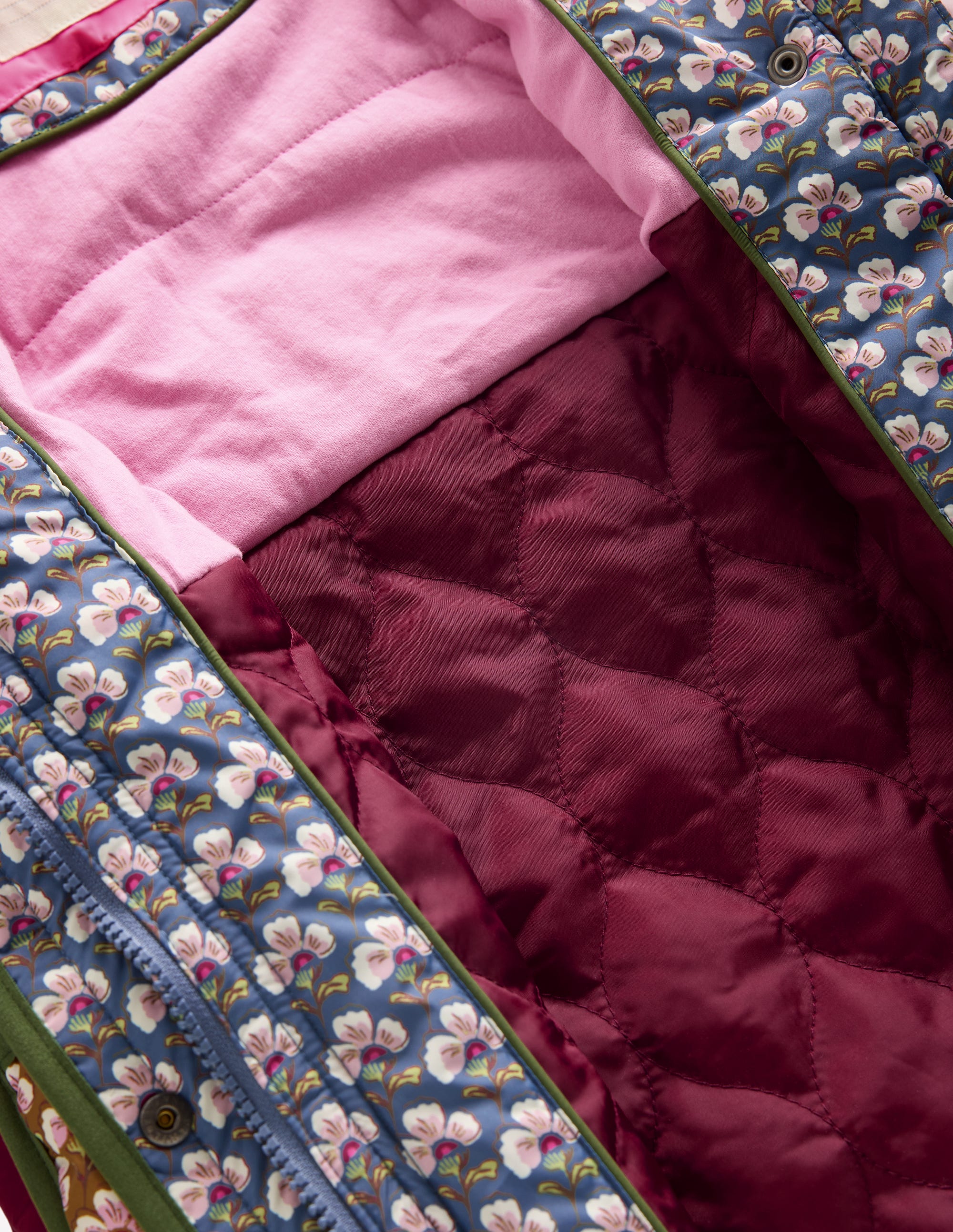 Lange Steppjacke-Kuddelmuddel Blumenmuster - Image 9