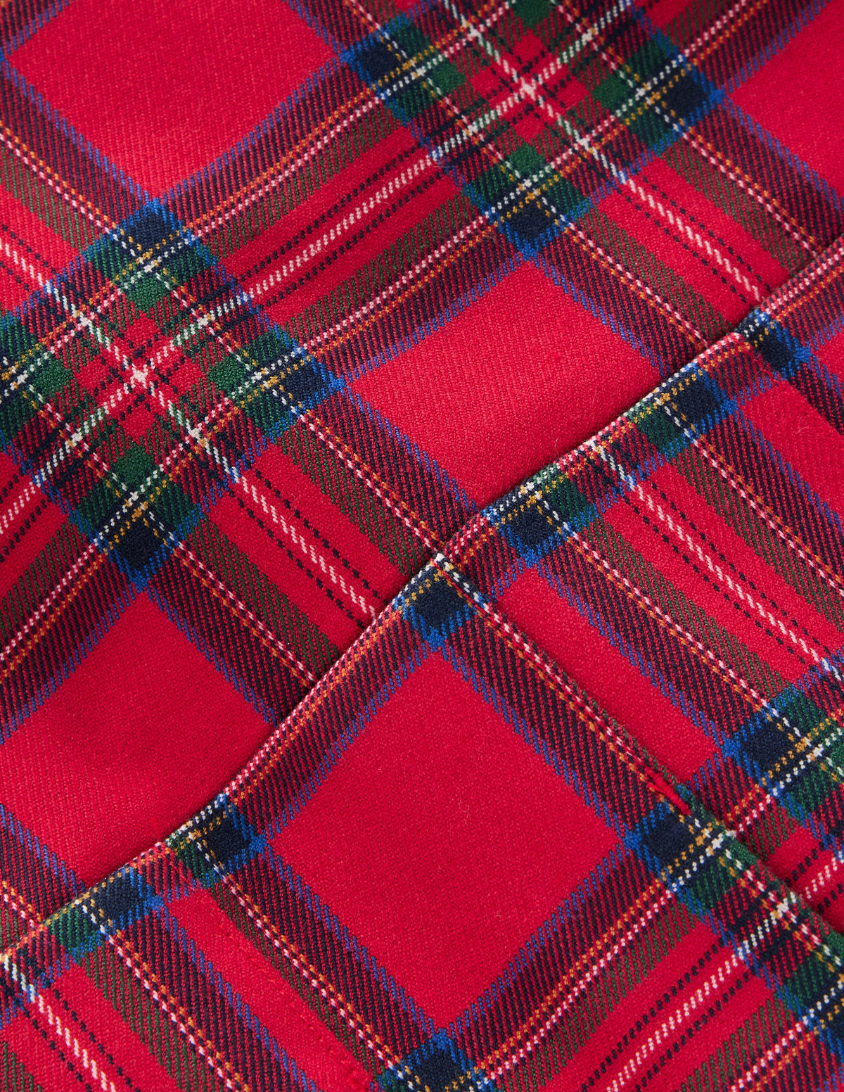 Latzhose mit tiefer Taille-Rot Kariert - Image 4