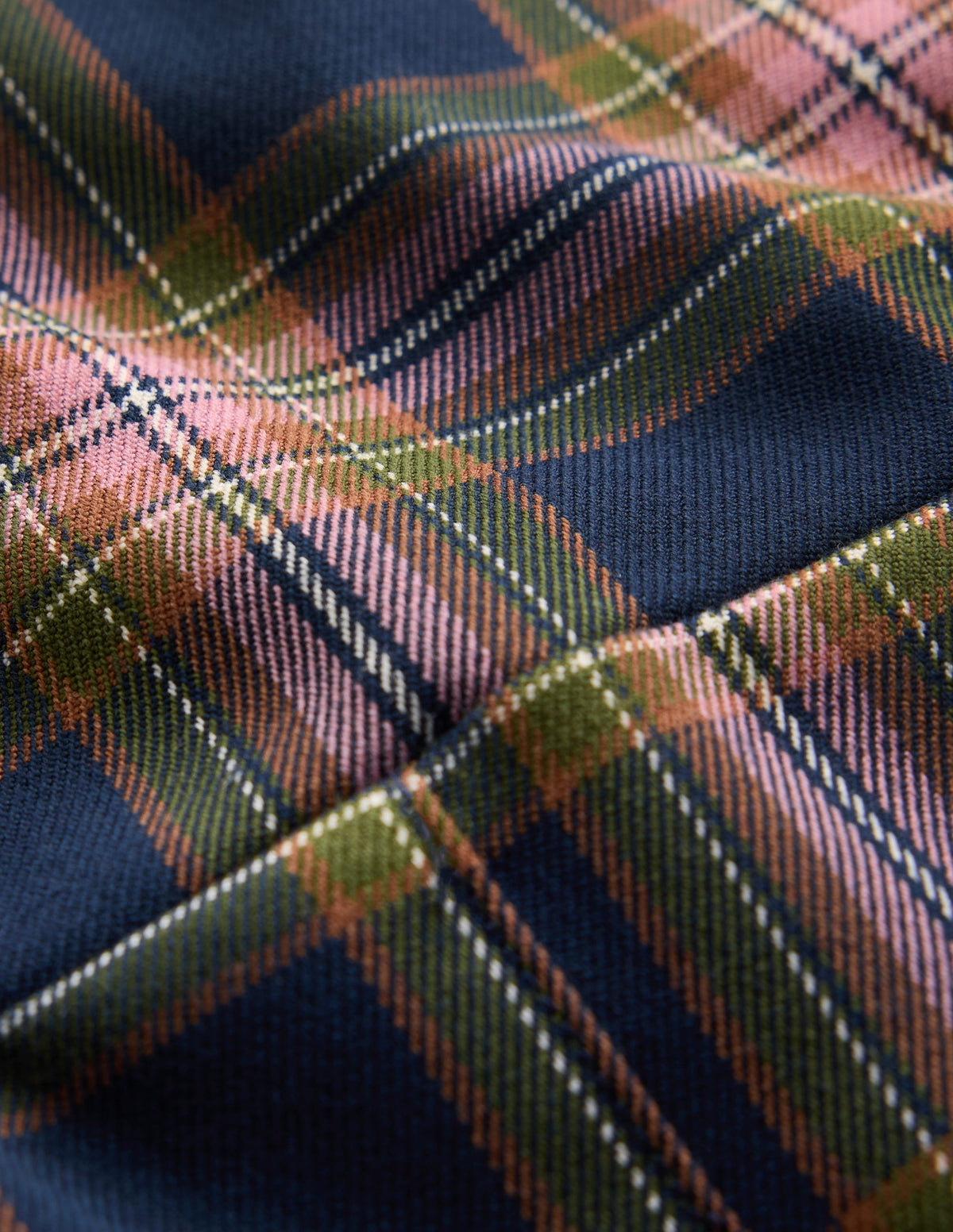 Latzhose mit tiefer Taille-Navy Kariert - Image 3