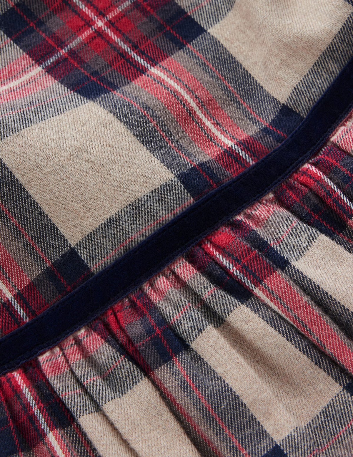 Posie Gewebtes Kleid zum Herumwirbeln-Bunt Karomuster - Image 4