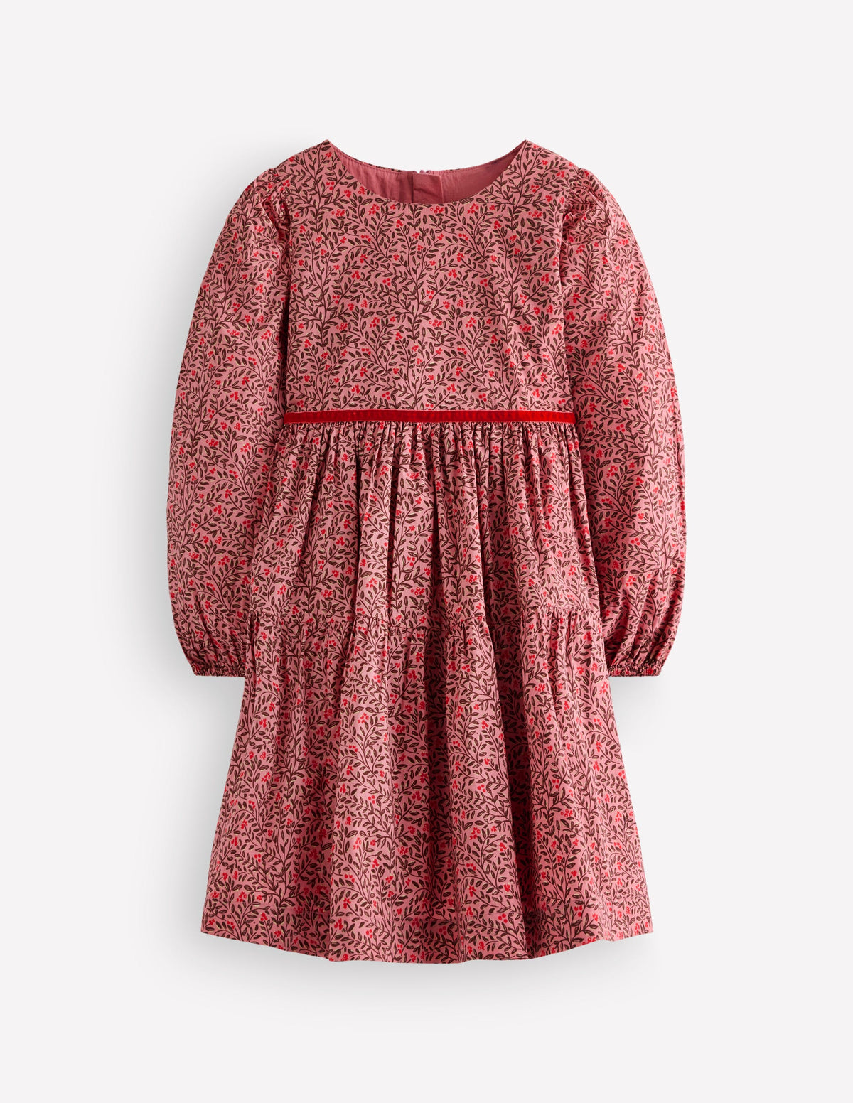 Posie Gewebtes Kleid zum Herumwirbeln-Pink Geblümt - Image 1