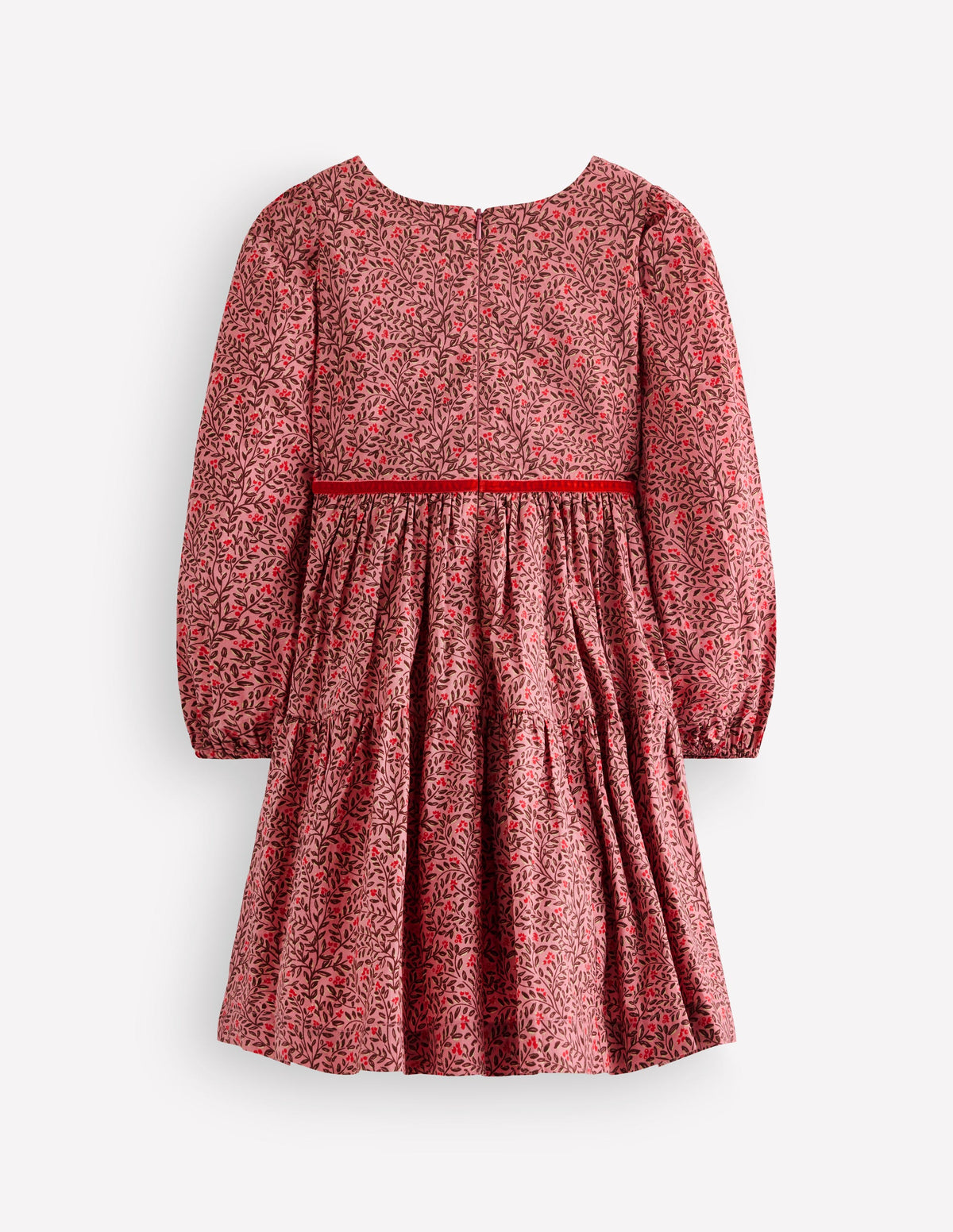 Posie Gewebtes Kleid zum Herumwirbeln-Pink Geblümt-2