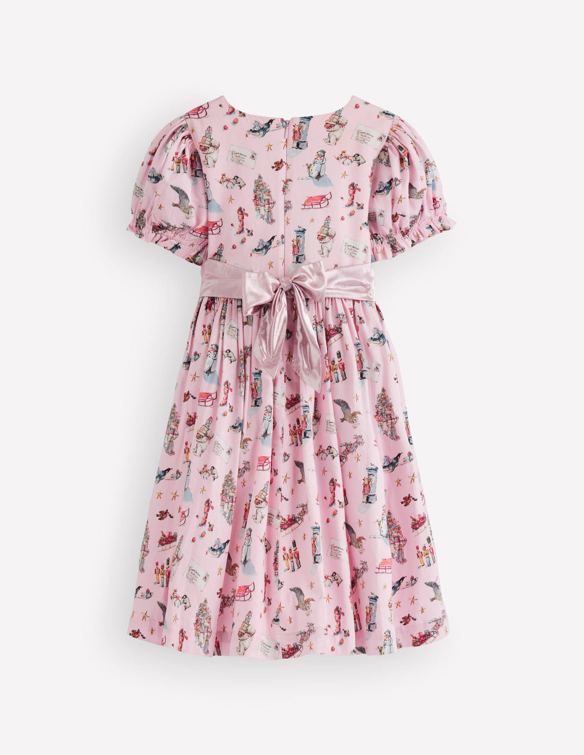 Aubrey Partykleid mit Puffärmeln-Polar-Post-Design-3