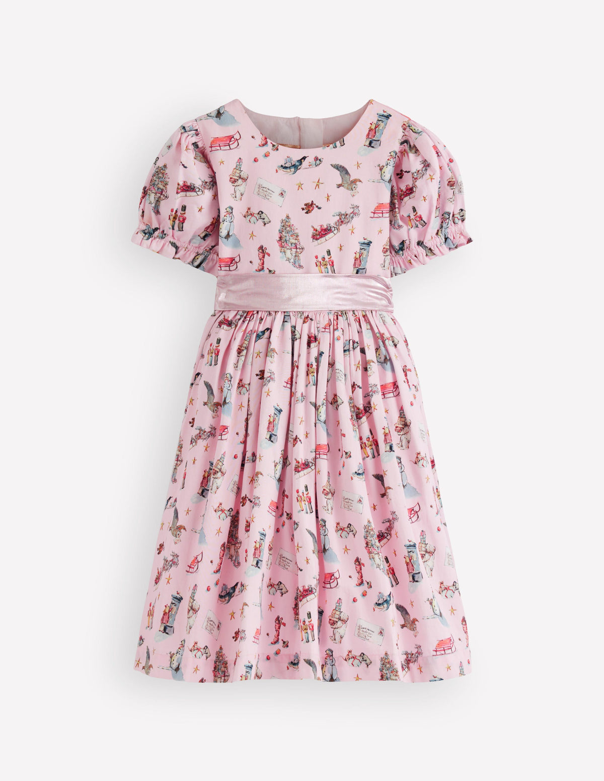 Aubrey Partykleid mit Puffärmeln-Polar-Post-Design-2