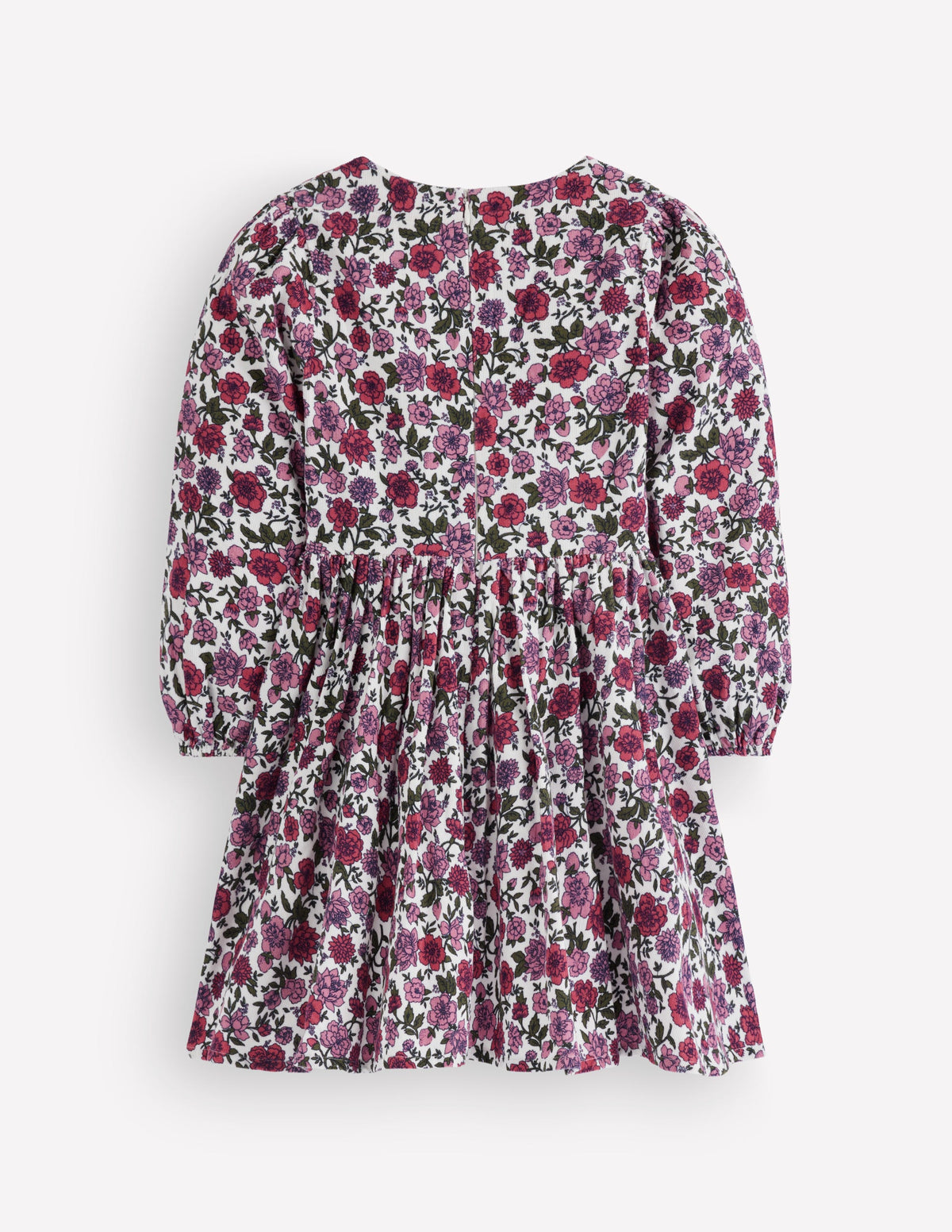 Langärmliges Herzkleid-Blumenmuster Cord - Image 2