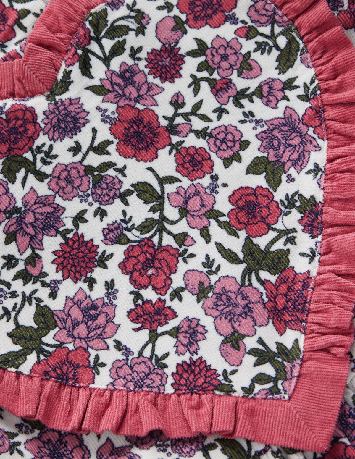Langärmliges Herzkleid-Blumenmuster Cord - Image 3