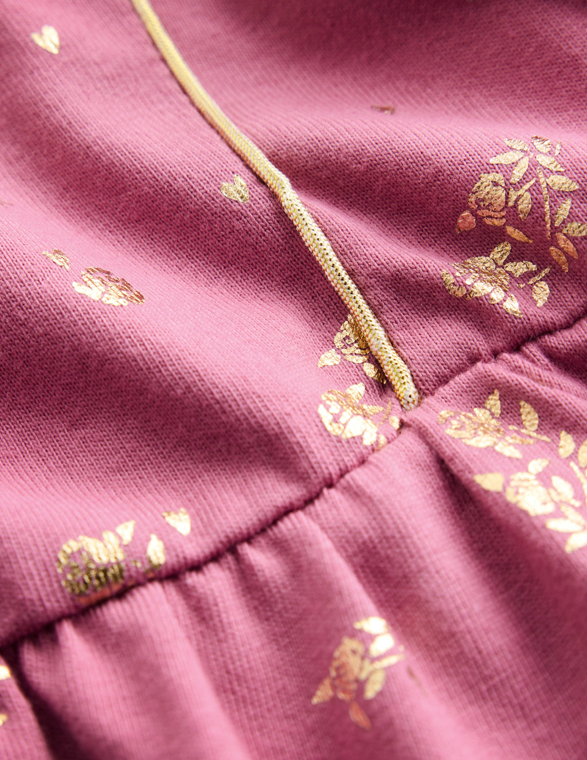 Mabel Glitzerkleid zum Herumwirbeln-Rosa Folienblumen-3