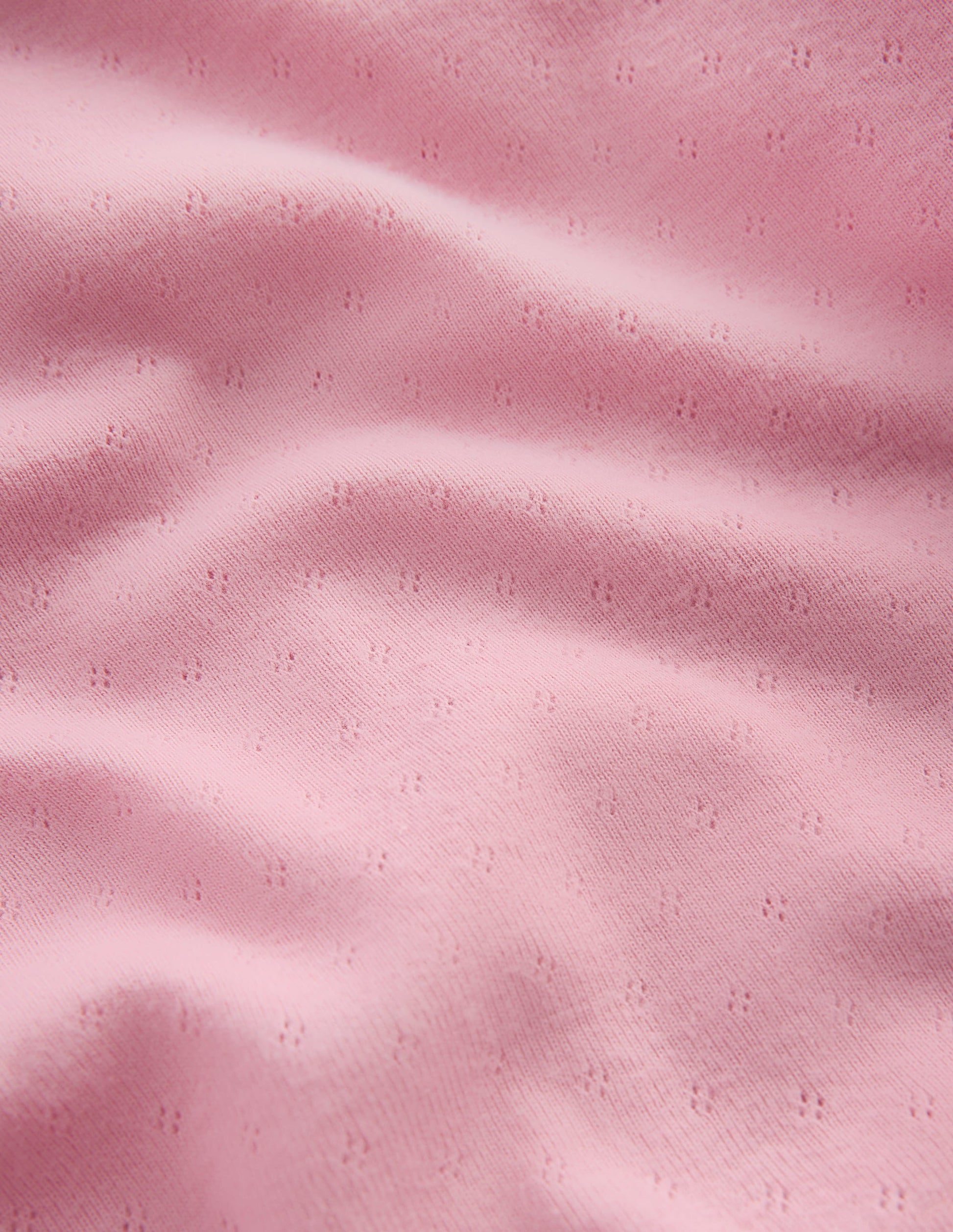 Frill Pointelle LS Top-Pink-3