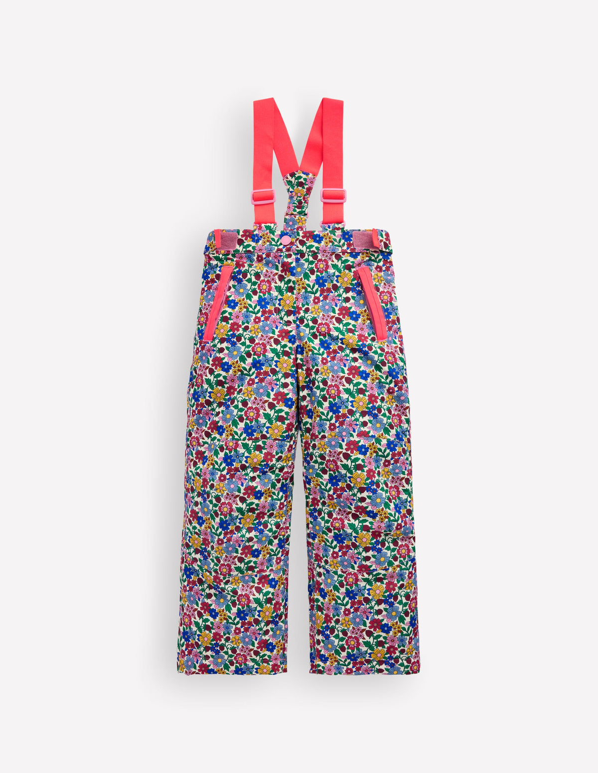 Pantalon imperméable pour tous les temps-Petites fleurs rose fluo - Image 1