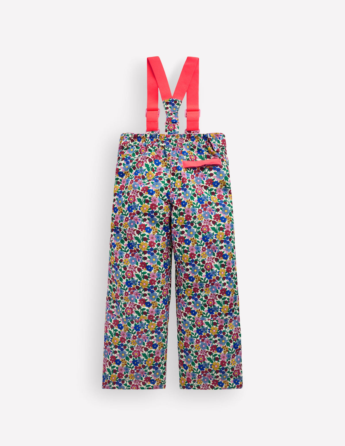 Pantalon imperméable pour tous les temps-Petites fleurs rose fluo-2