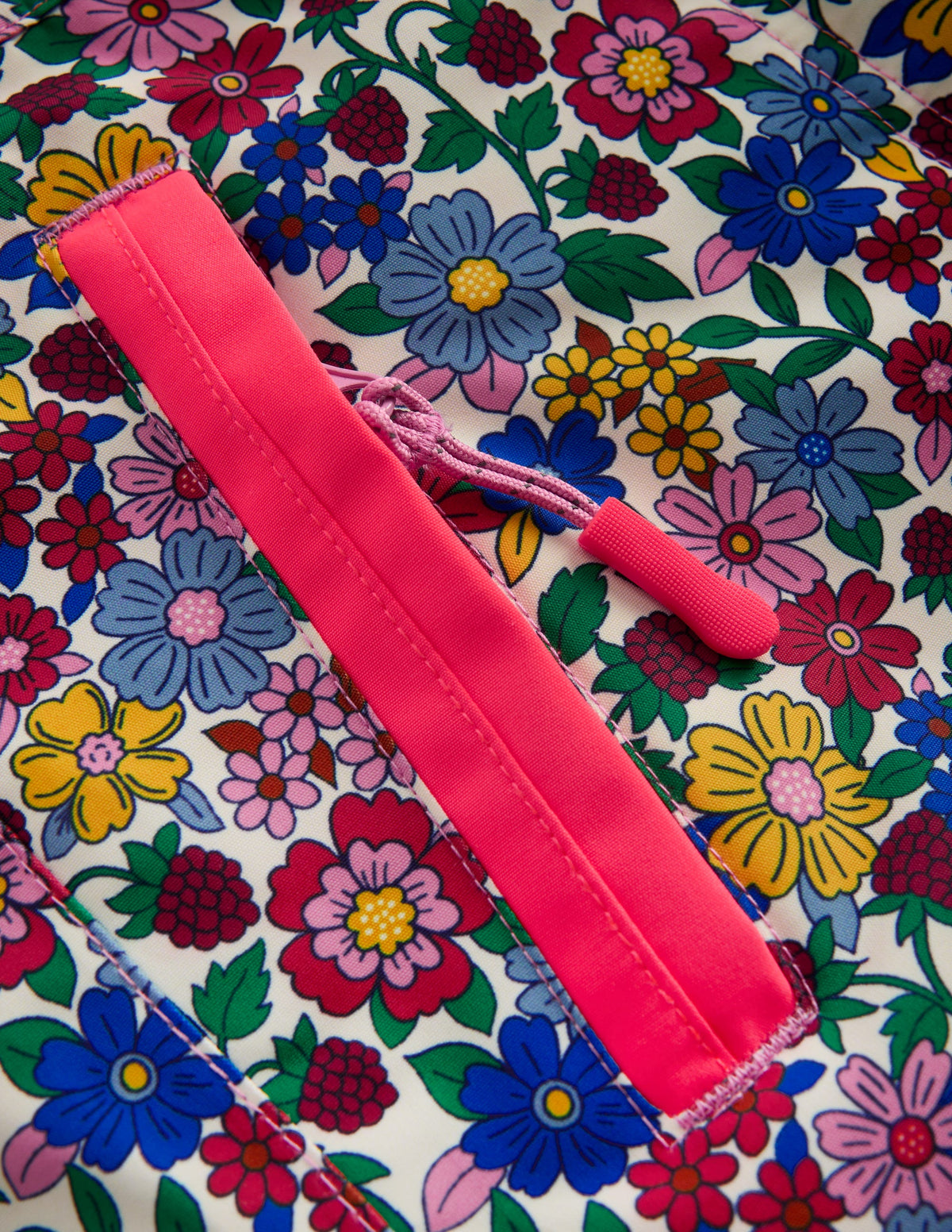 Pantalon imperméable pour tous les temps-Petites fleurs rose fluo - Image 3