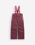 Wasserdichte Allwetterhose-Rosa Heide Leopardenmuster