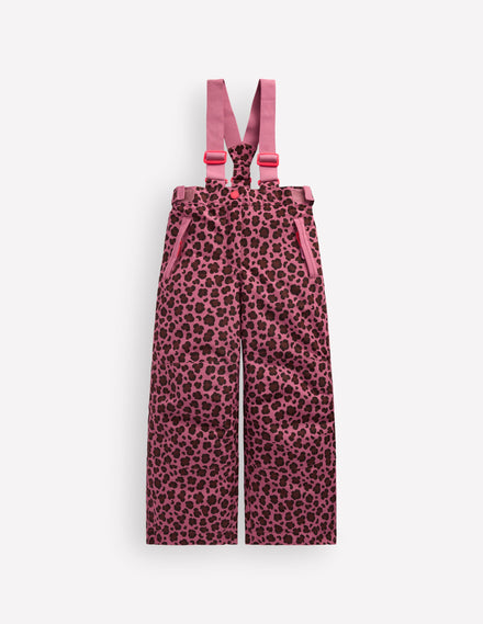 Wasserdichte Allwetterhose-Rosa Heide Leopardenmuster