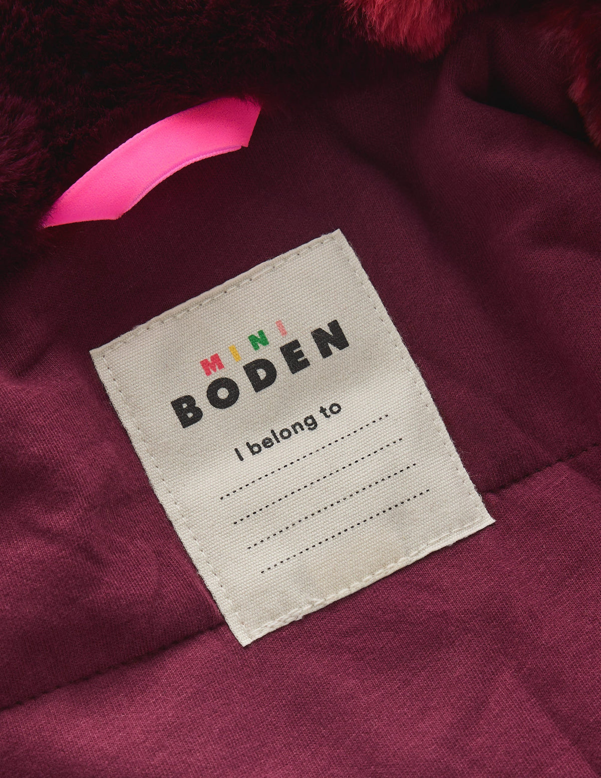 Verkürzte Kunstfelljacke-Rosa Argyle-5