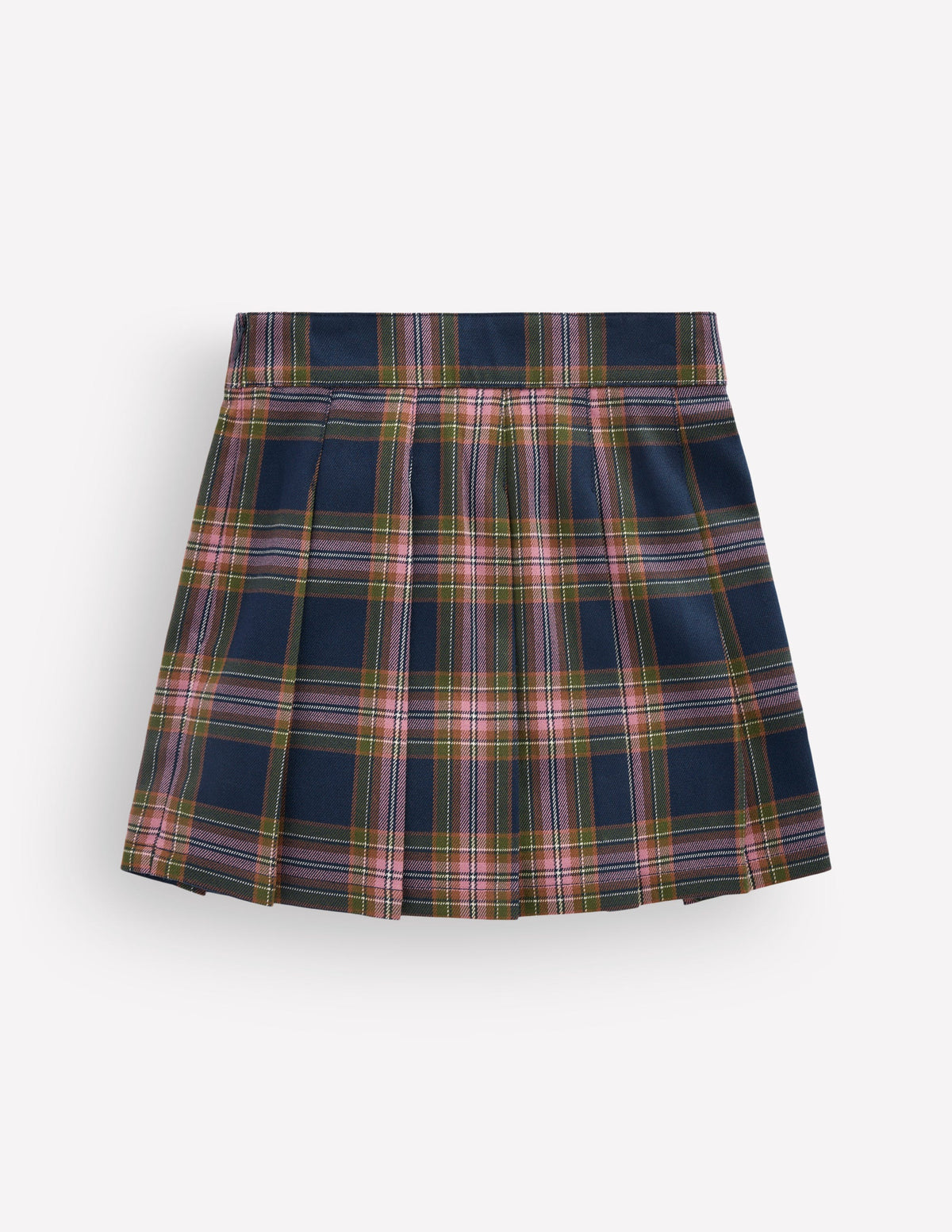 Plissierter Minirock-Navy Kariert - Image 3