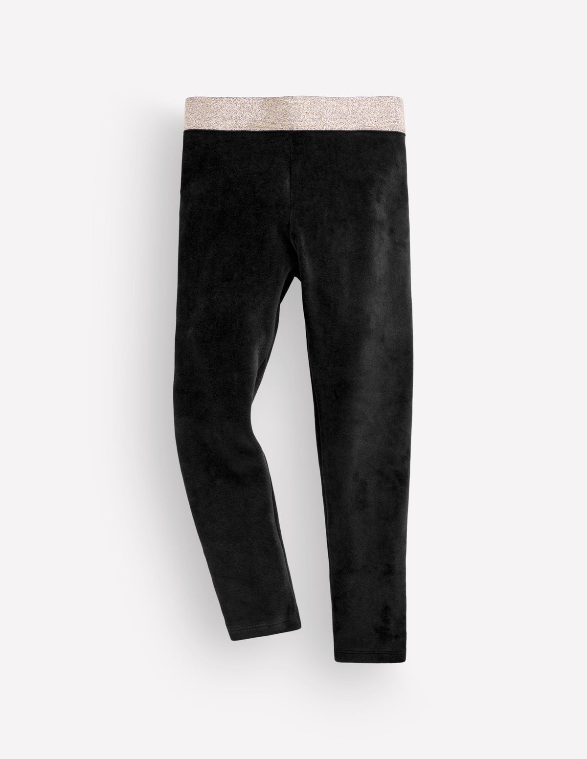 Leggings aus Samt-Schwarz - Image 1