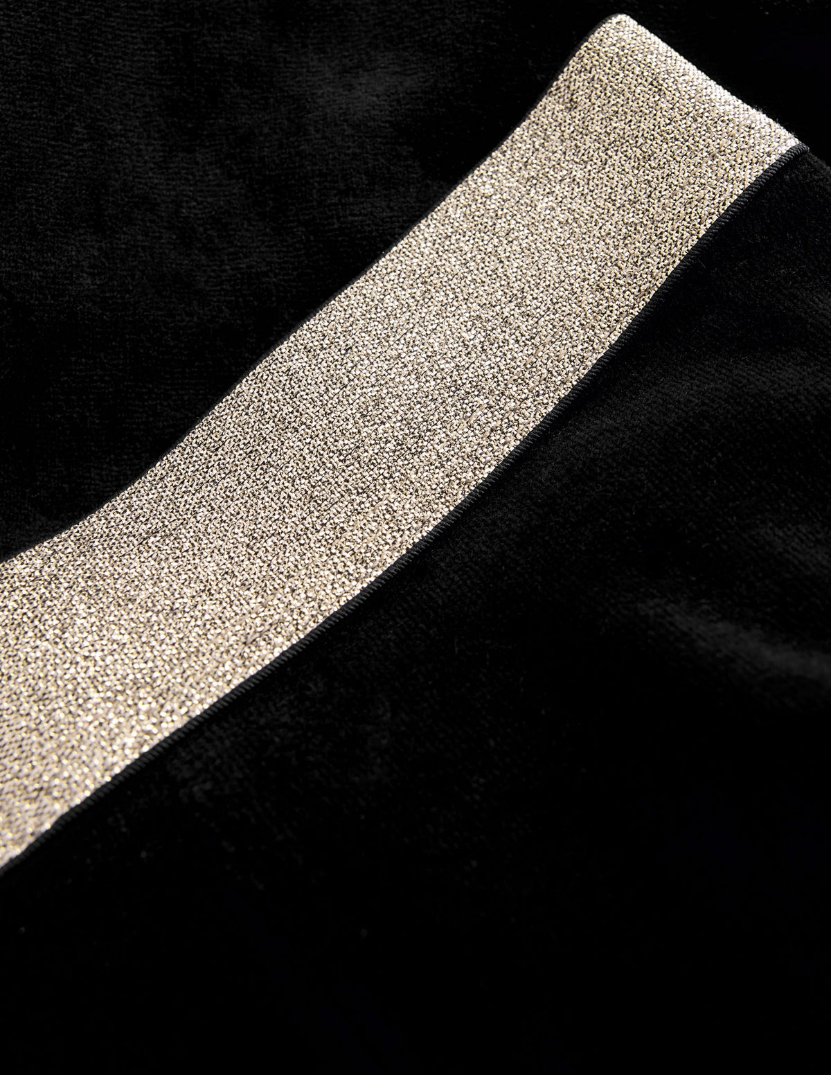 Ausgestellte Samtleggings-Schwarz - Image 3