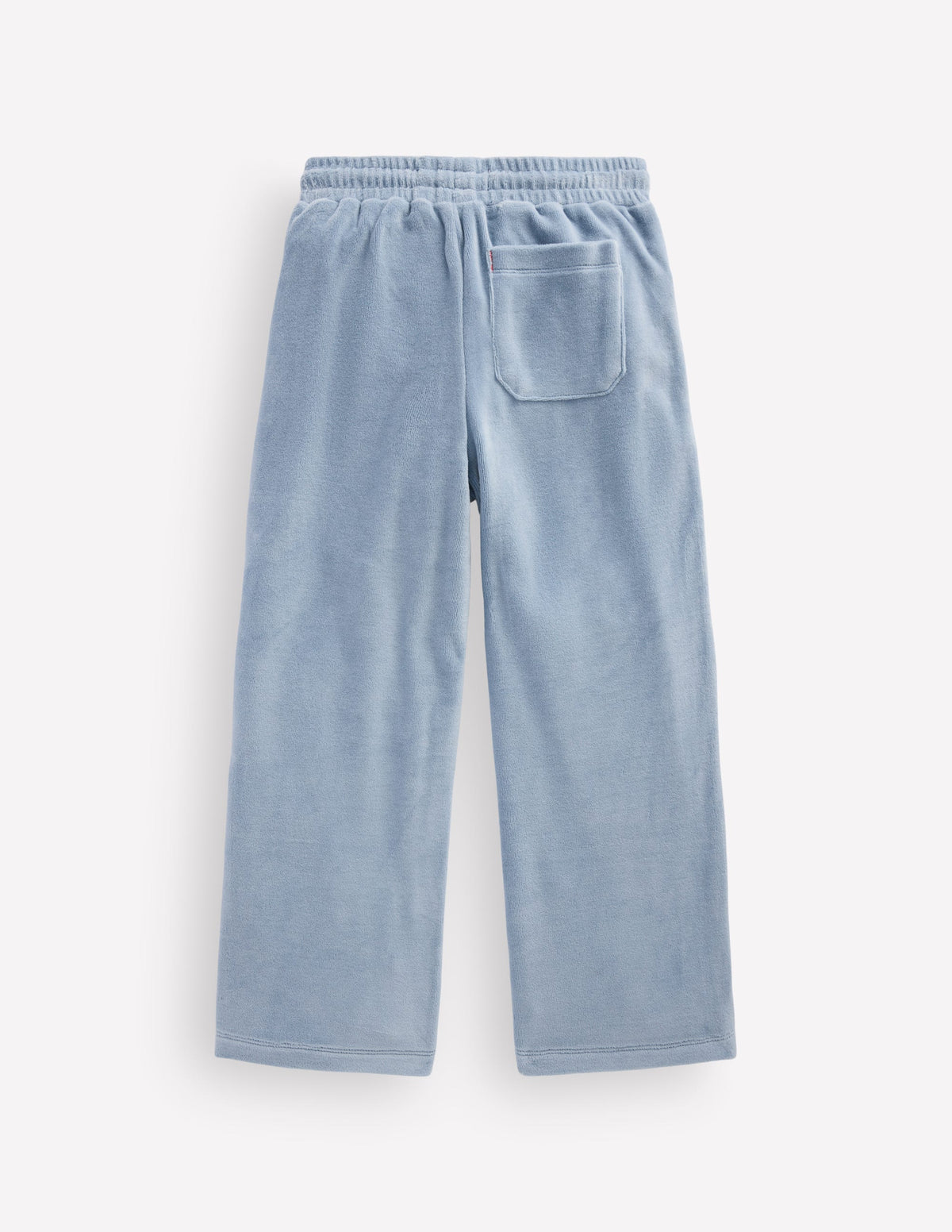Velours-Jogginghose mit weitem Bein-Französisches Blau-2