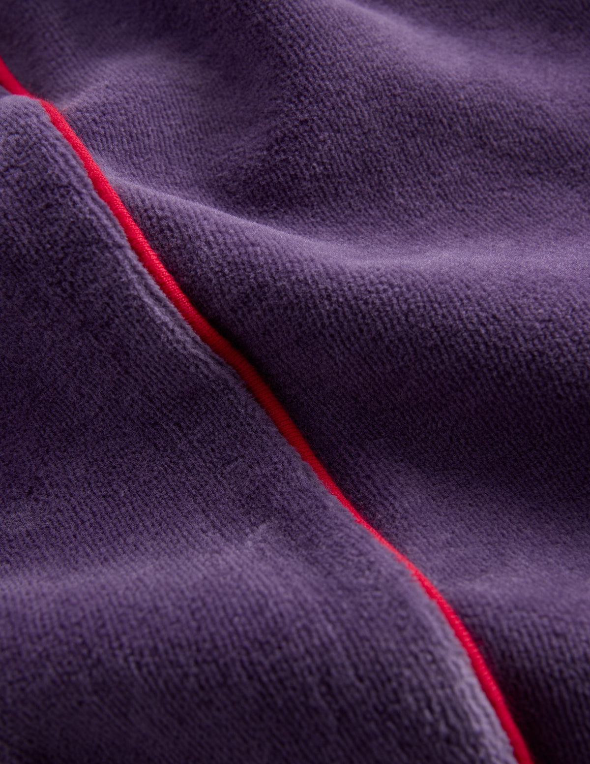 Velours-Jogginghose mit weitem Bein-Mystisches Violett-3