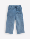 Cordhose mit Kordelzug-Blau Aura