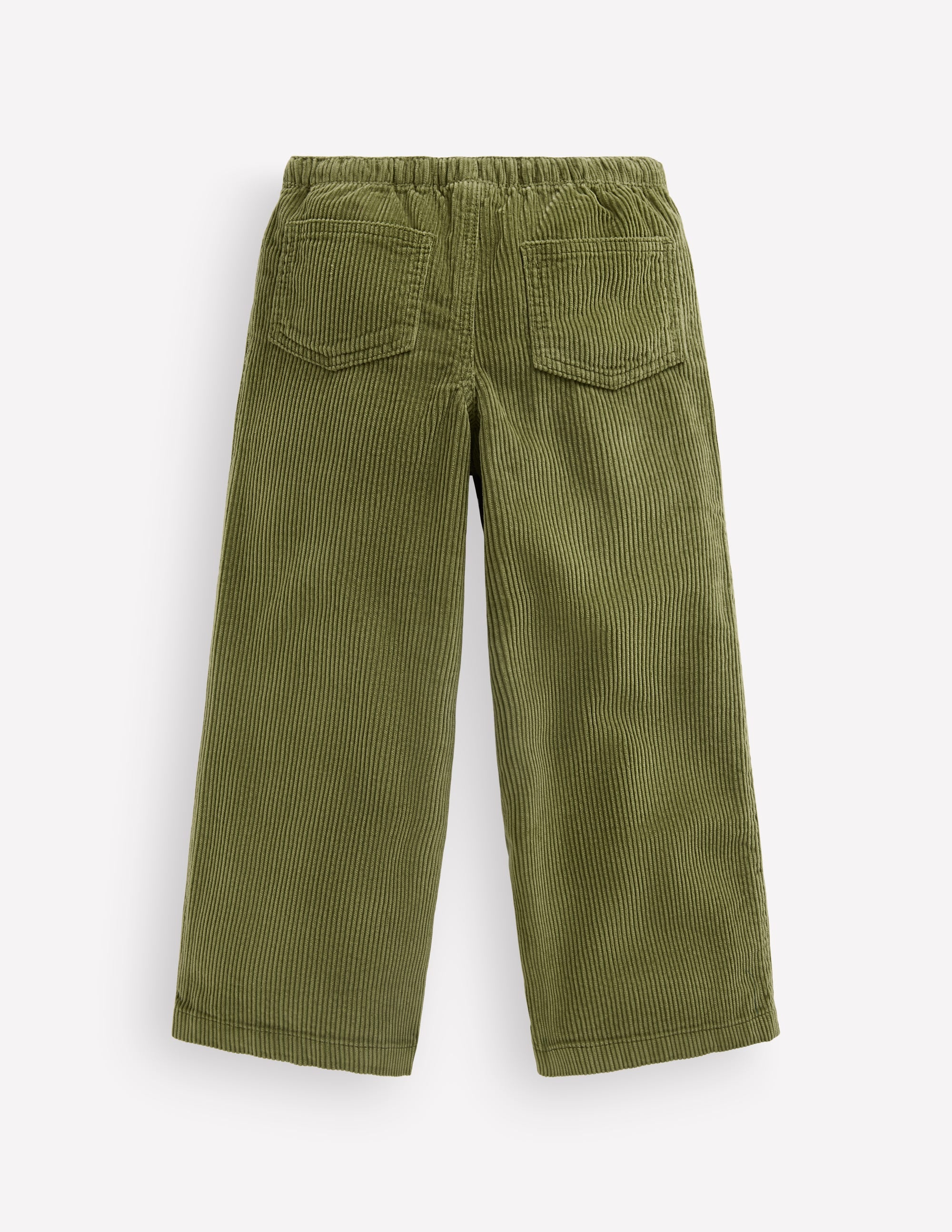 Cordhose mit Kordelzug-Olivgrün Cord - Image 4