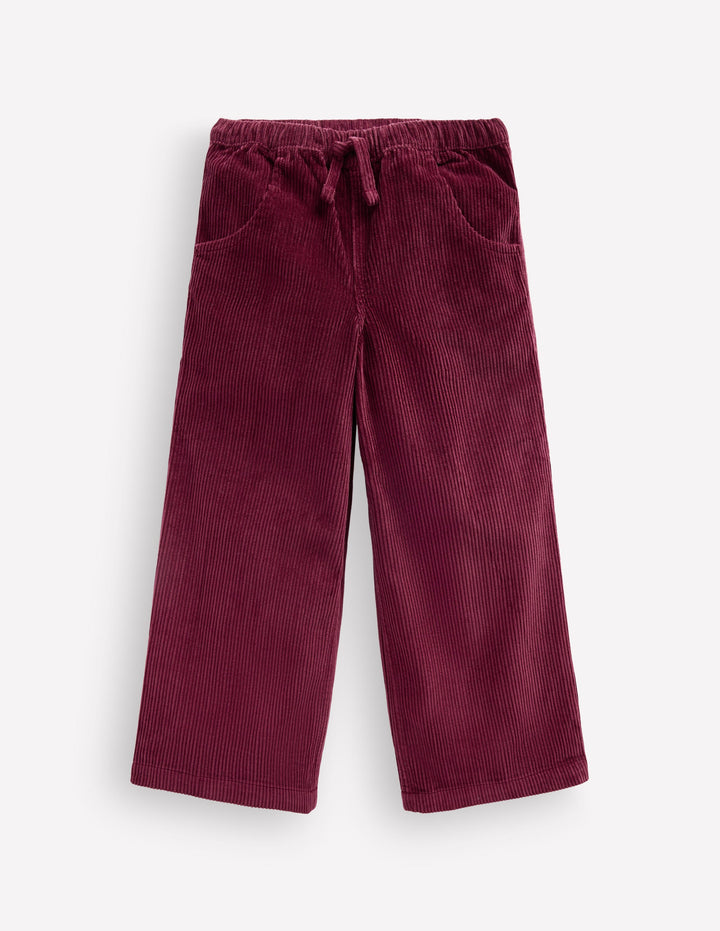 Cordhose mit Kordelzug-Dunkelviolett