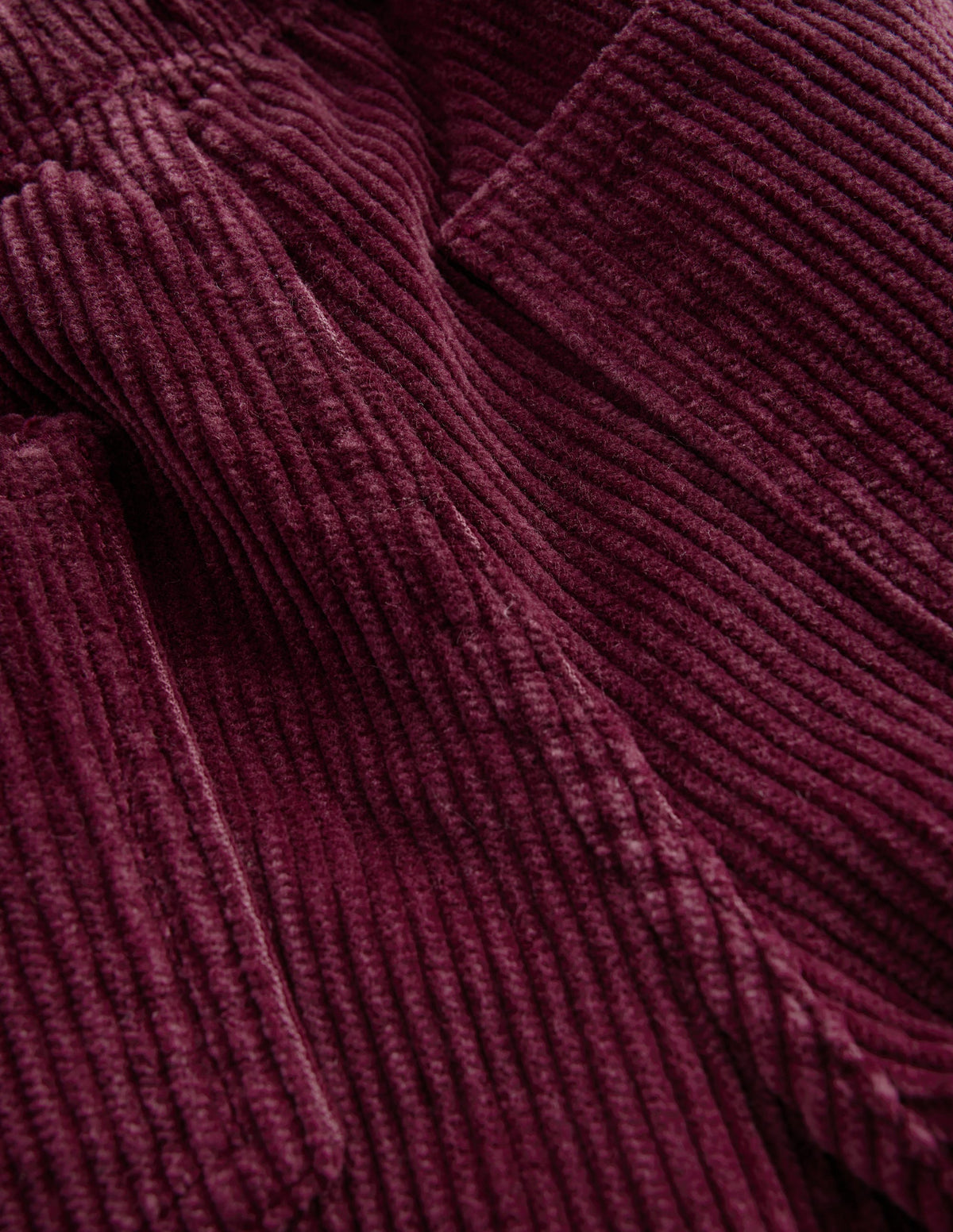 Cordhose mit Kordelzug-Dunkelviolett-3