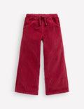 Cordhose mit Kordelzug-Purpurrot Cord