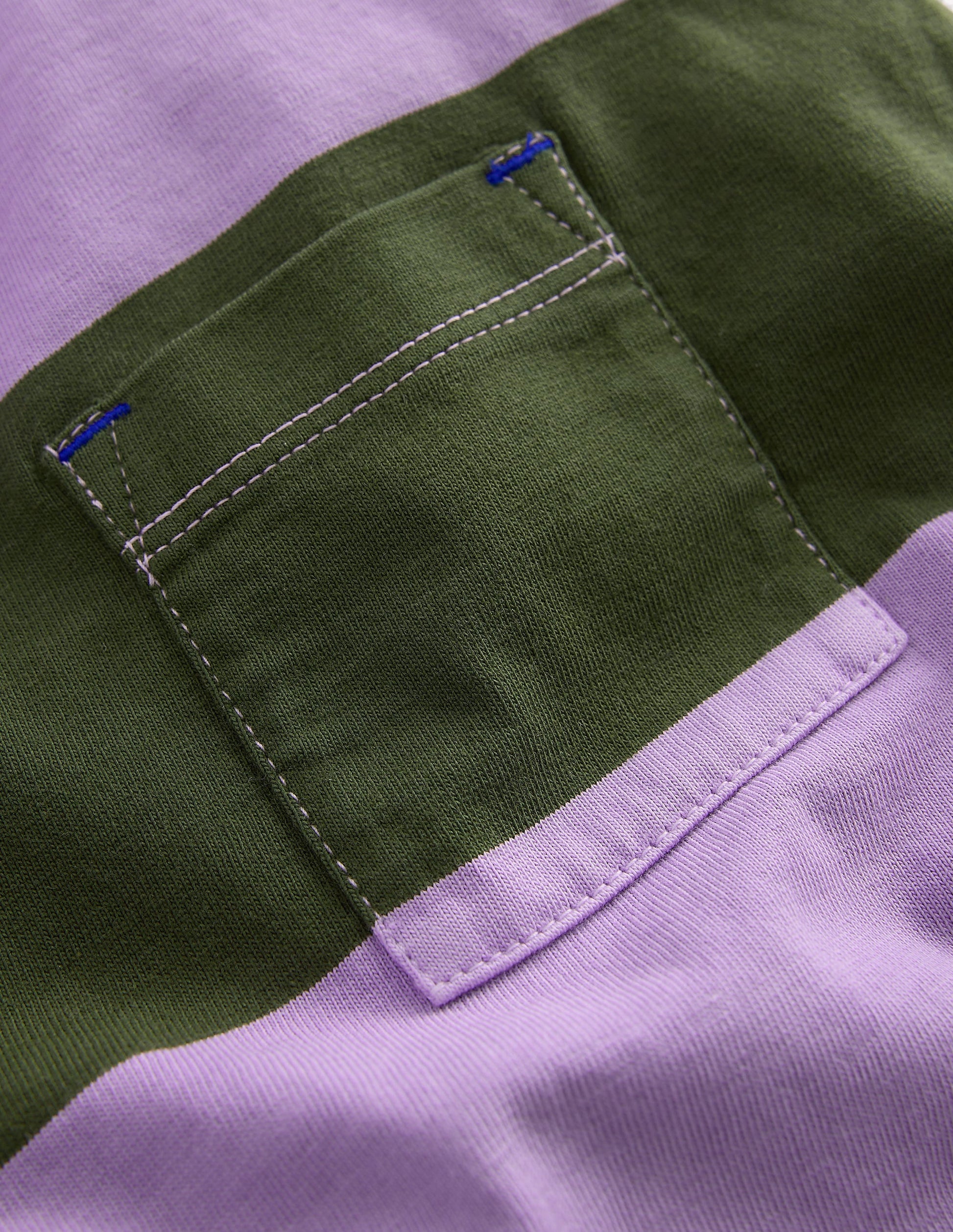 T-shirt teint en pièce à manches longues-Vert Brunswick/violet floral-4