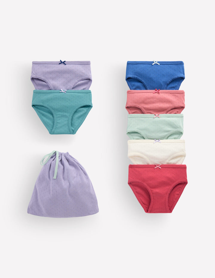 Pointelle-Unterhosen im 7er-Pack-Bunt