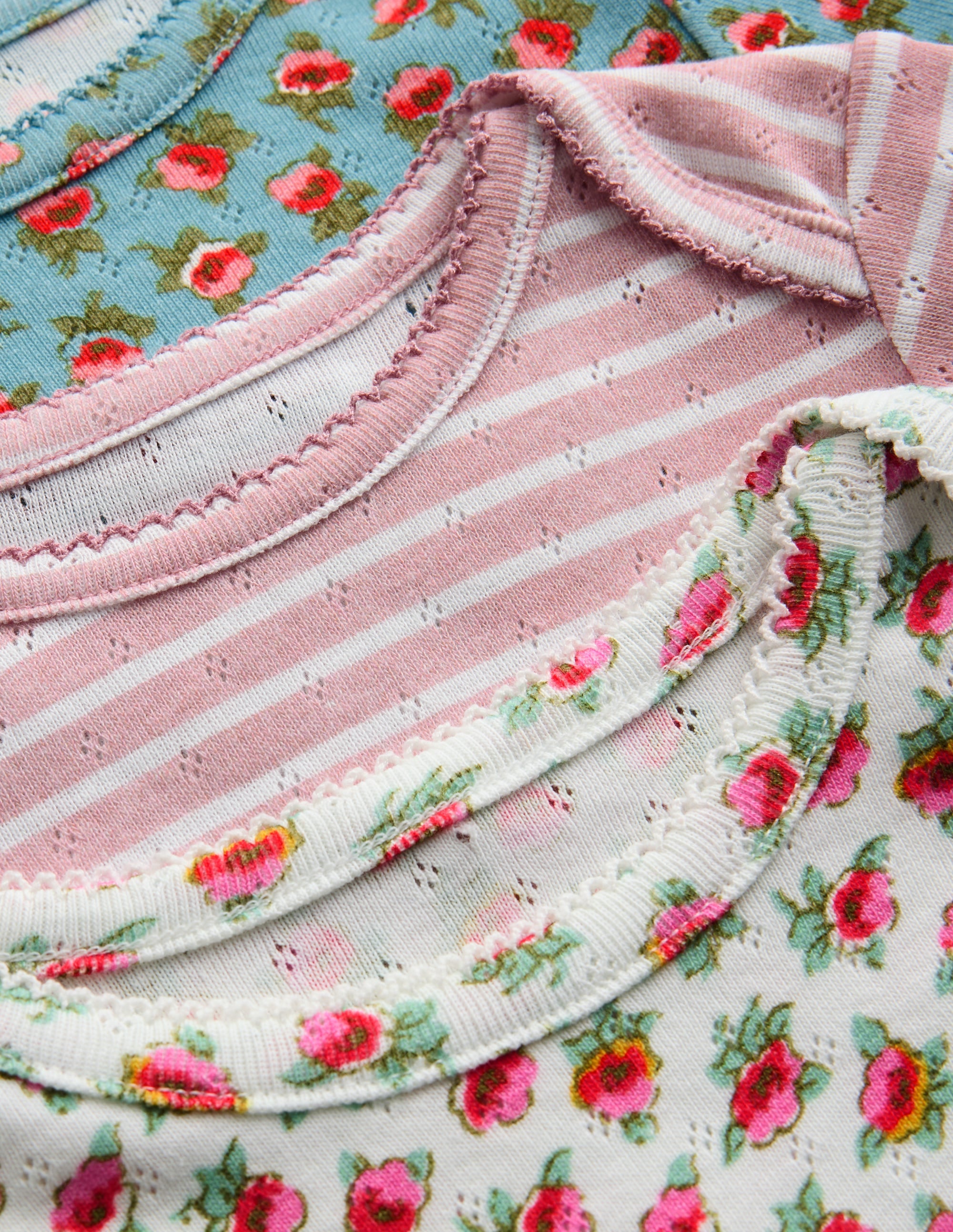 3-pack Pointelle Bodies-Multi Floral - Image 3
