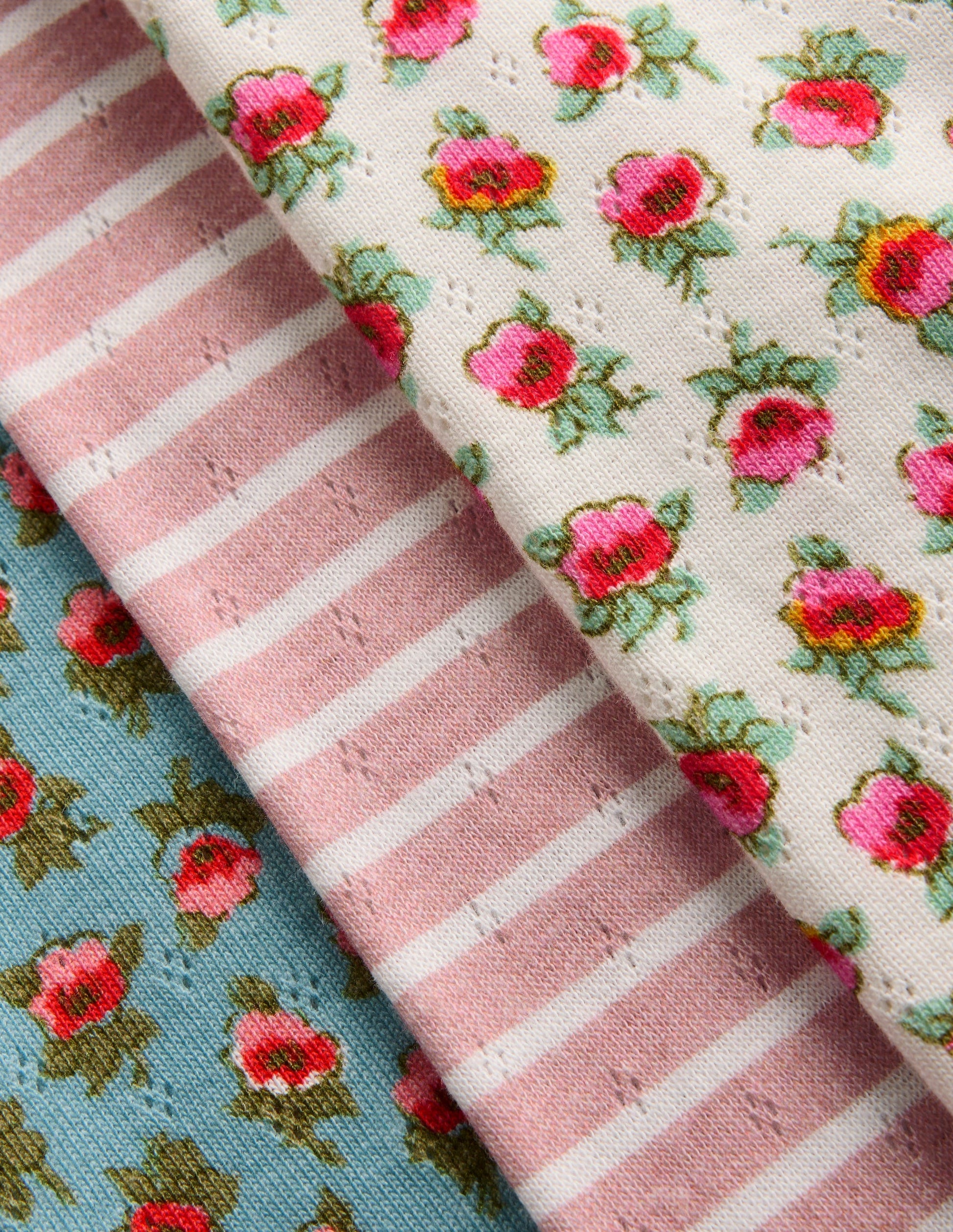3 leggings en pointelle-Bunt Floral-3