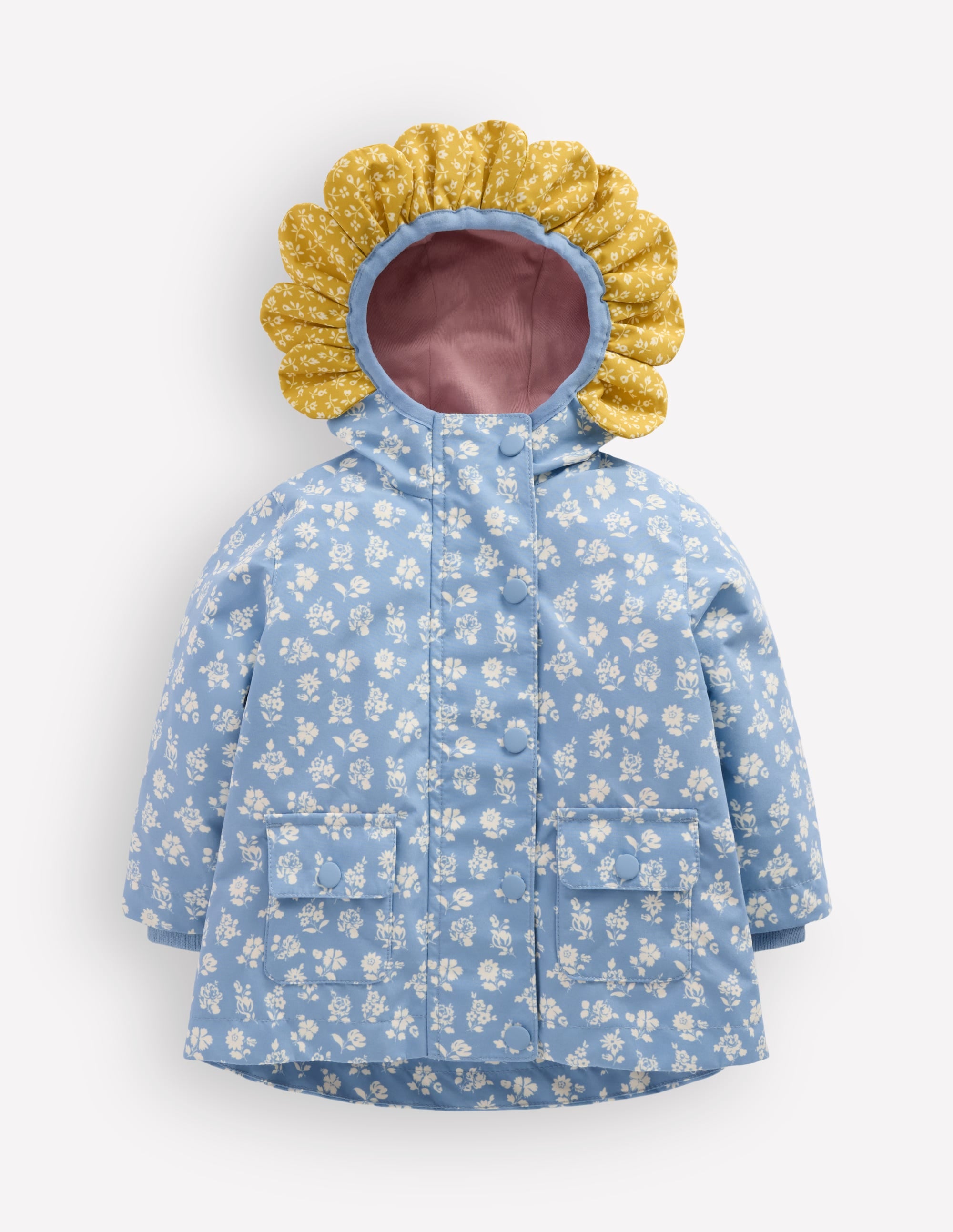 Ciré imperméable-Motif petites fleurs bleu glacier - Image 2
