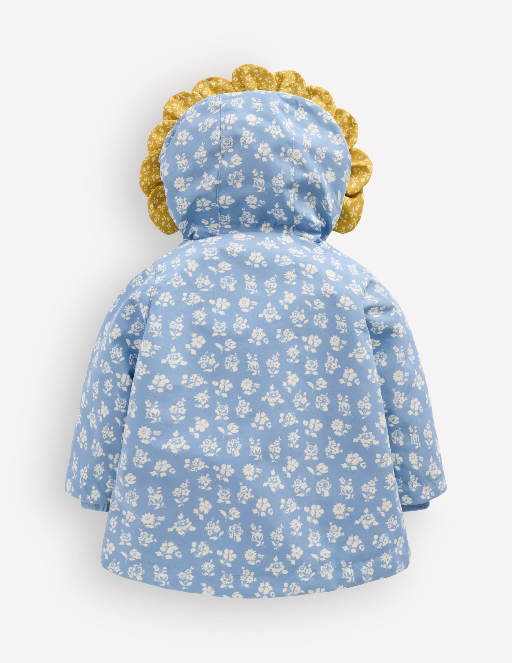 Ciré imperméable-Motif petites fleurs bleu glacier-3