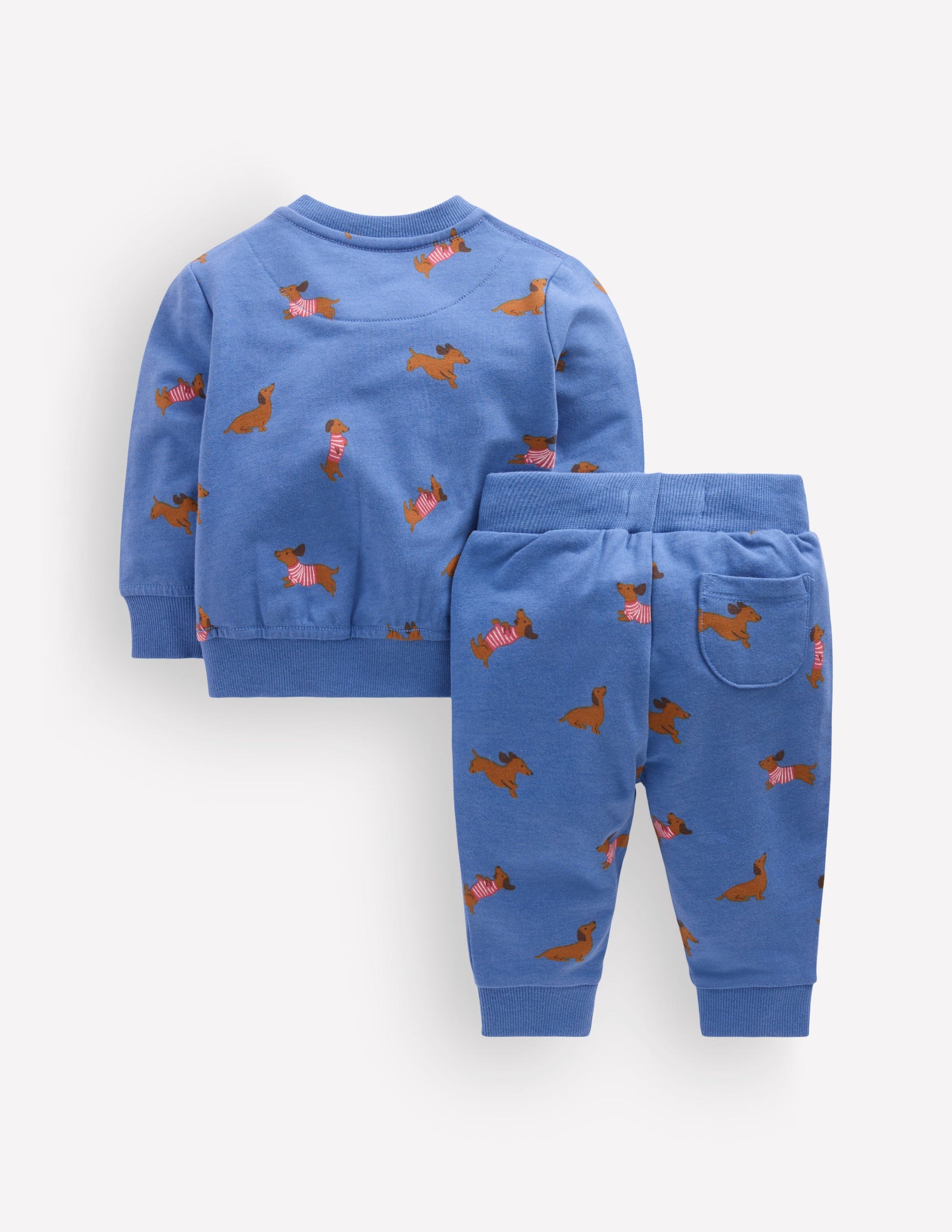 Ensemble avec sweat-Teckel bleu-2