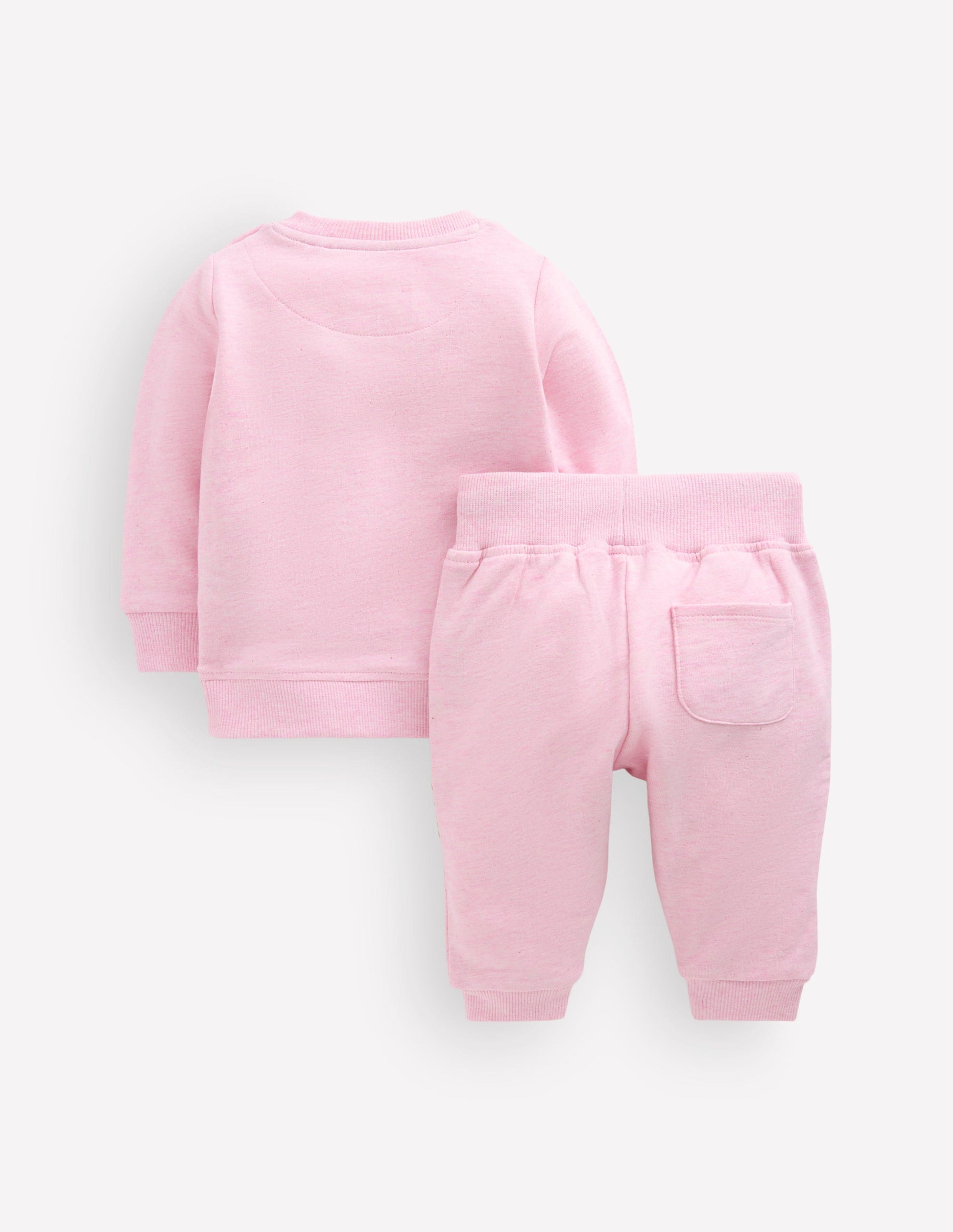 Ensemble avec sweat à appliqués-Ferme rose clair-2