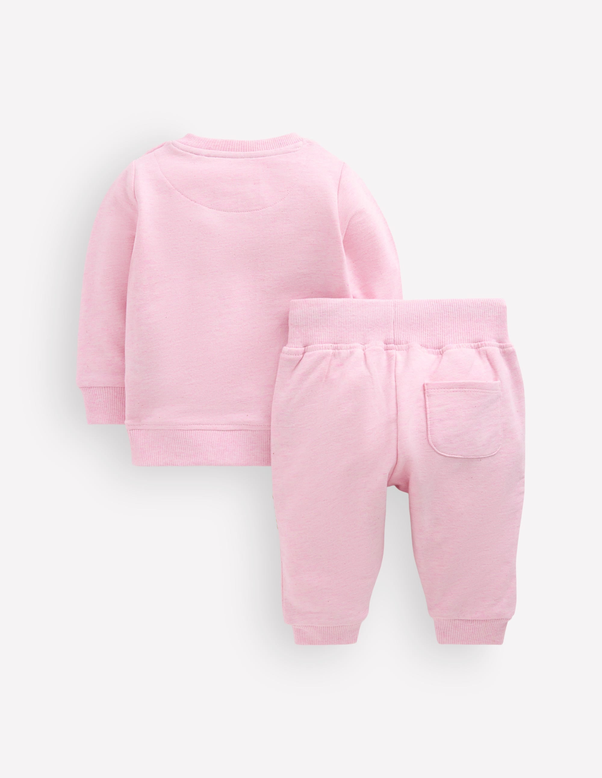 Ensemble avec sweat à appliqués-Ferme rose clair - Image 2