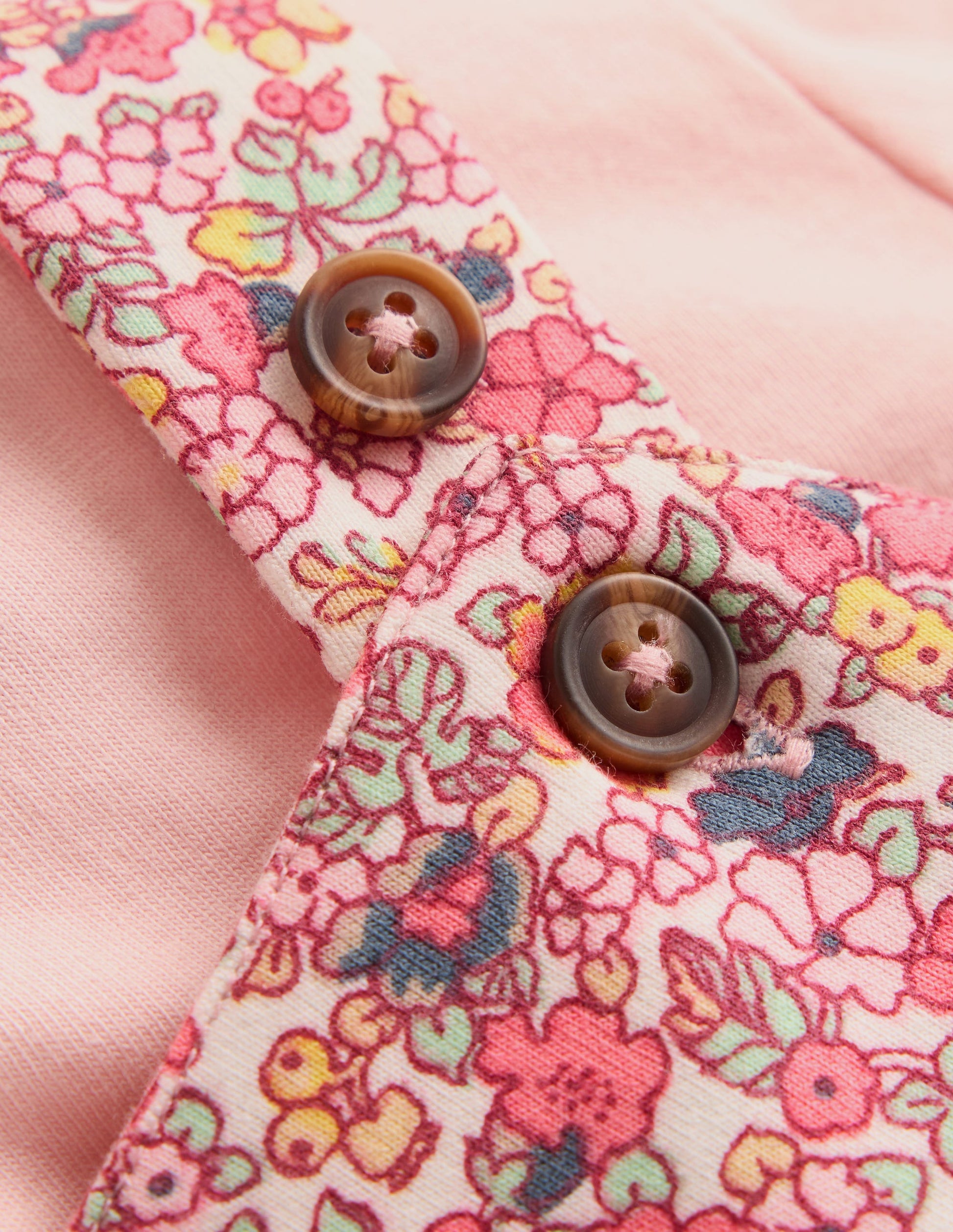 Ensemble avec salopette en jersey-Motif petites fleurs multi-3