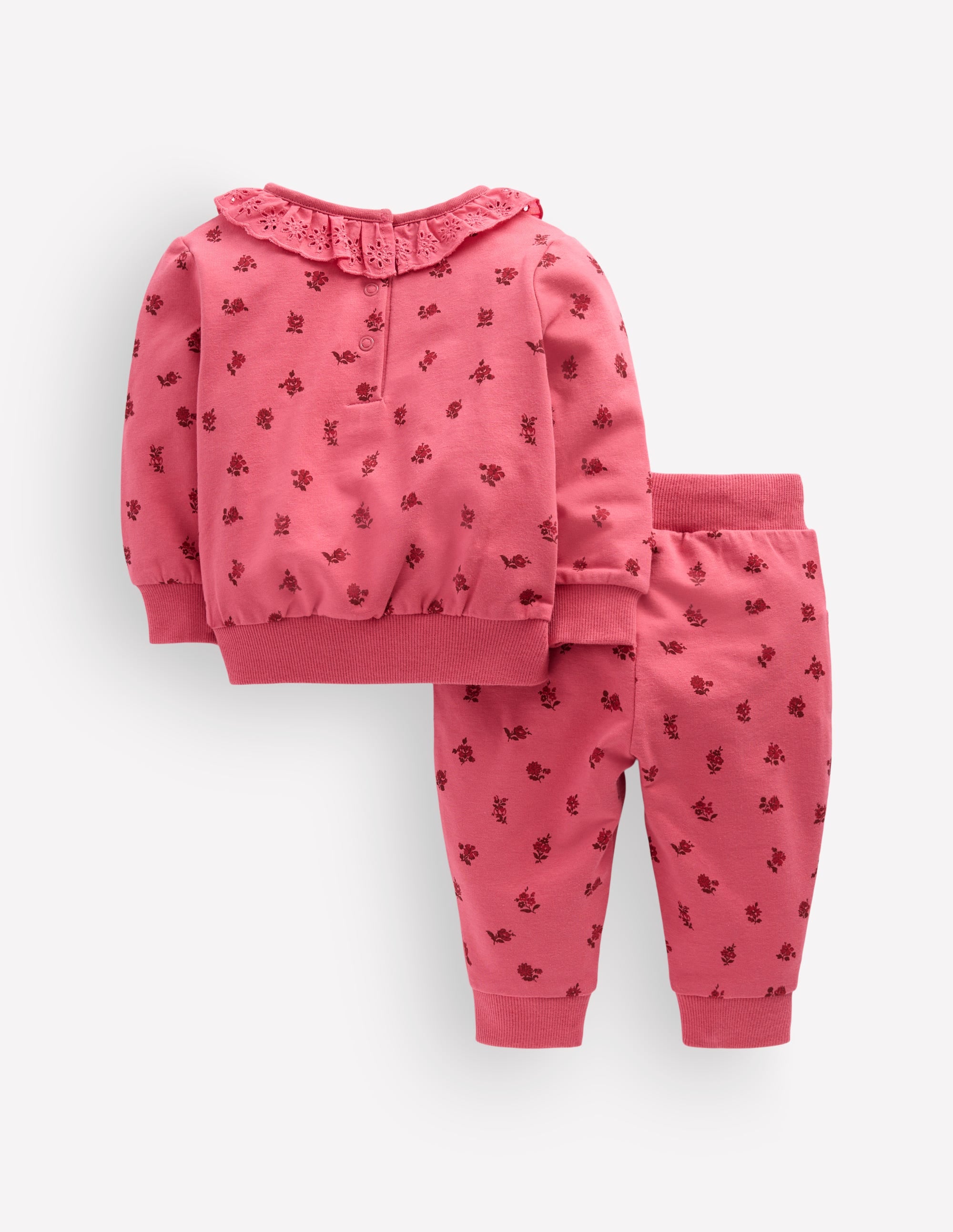 Ruffle Neck Sweat Play Set-Baroque Vintage Rose - Image 2