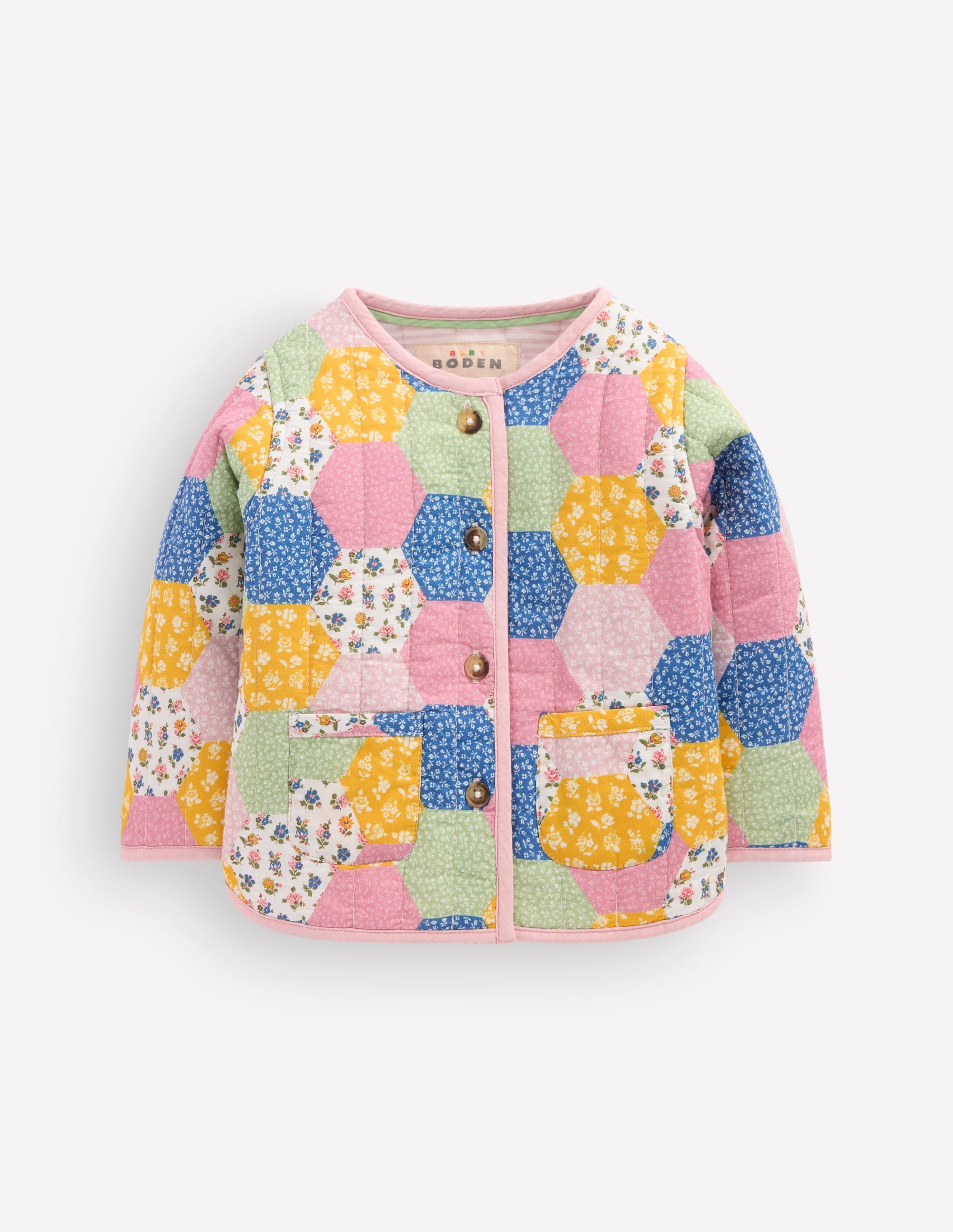 Steppjacke-Bunt Patchwork-Muster - Image 2
