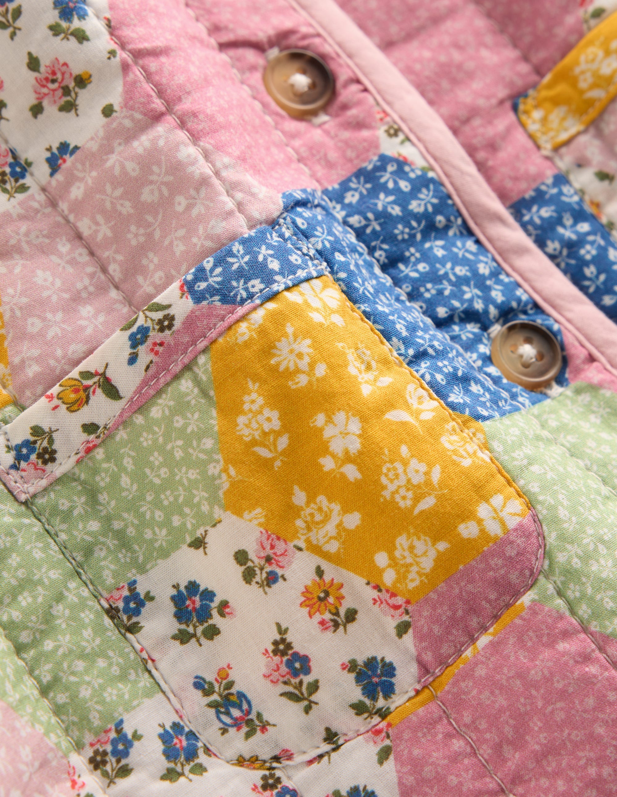 Steppjacke-Bunt Patchwork-Muster - Image 4