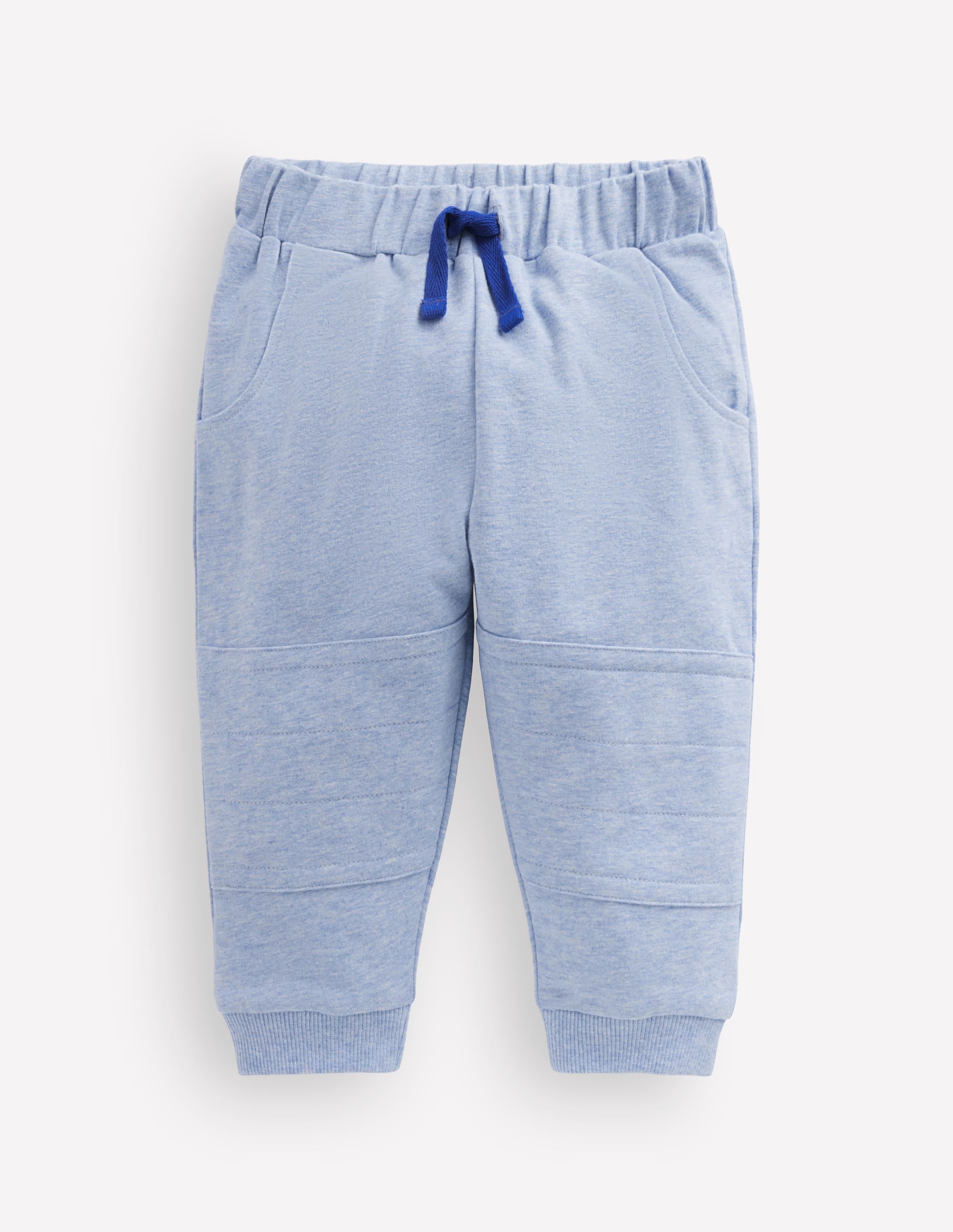 Jogginghose mit verstärktem Knie-Hellblau Meliert - Image 1