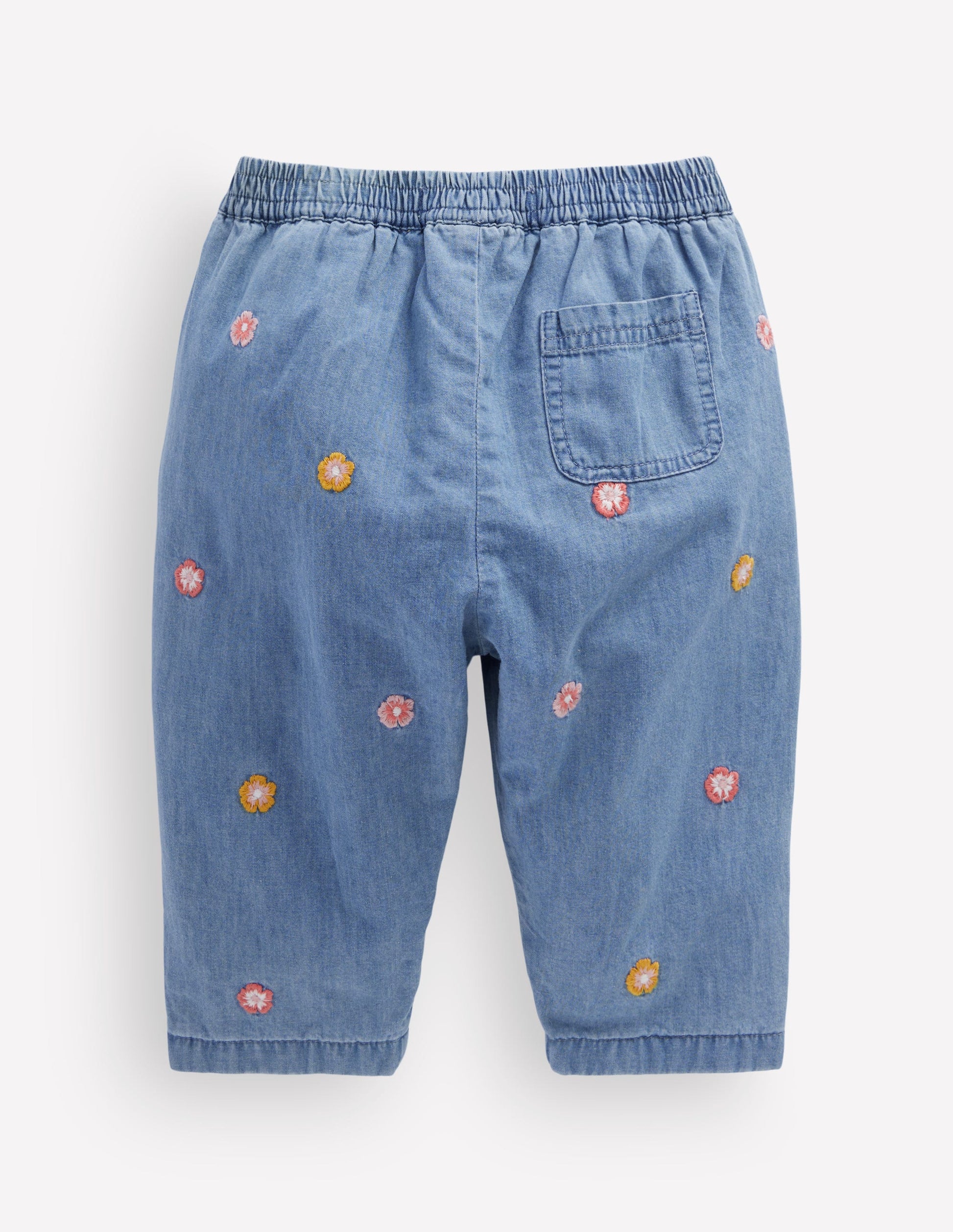 Bestickte Chambray-Hose-Bestickt Chambray-2