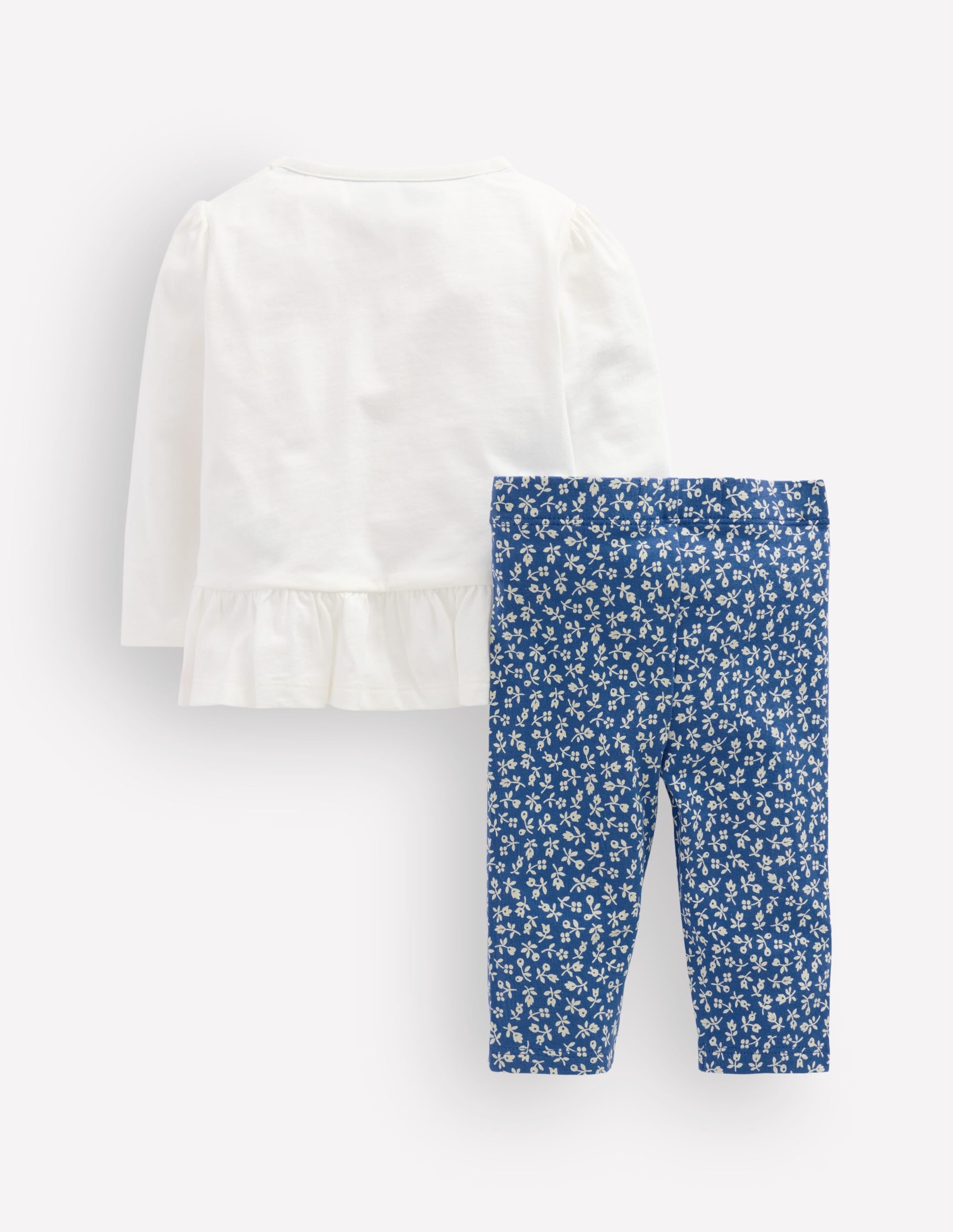 Appliqué Jersey Play Set-Ivory/Blue Ladybird - Image 2