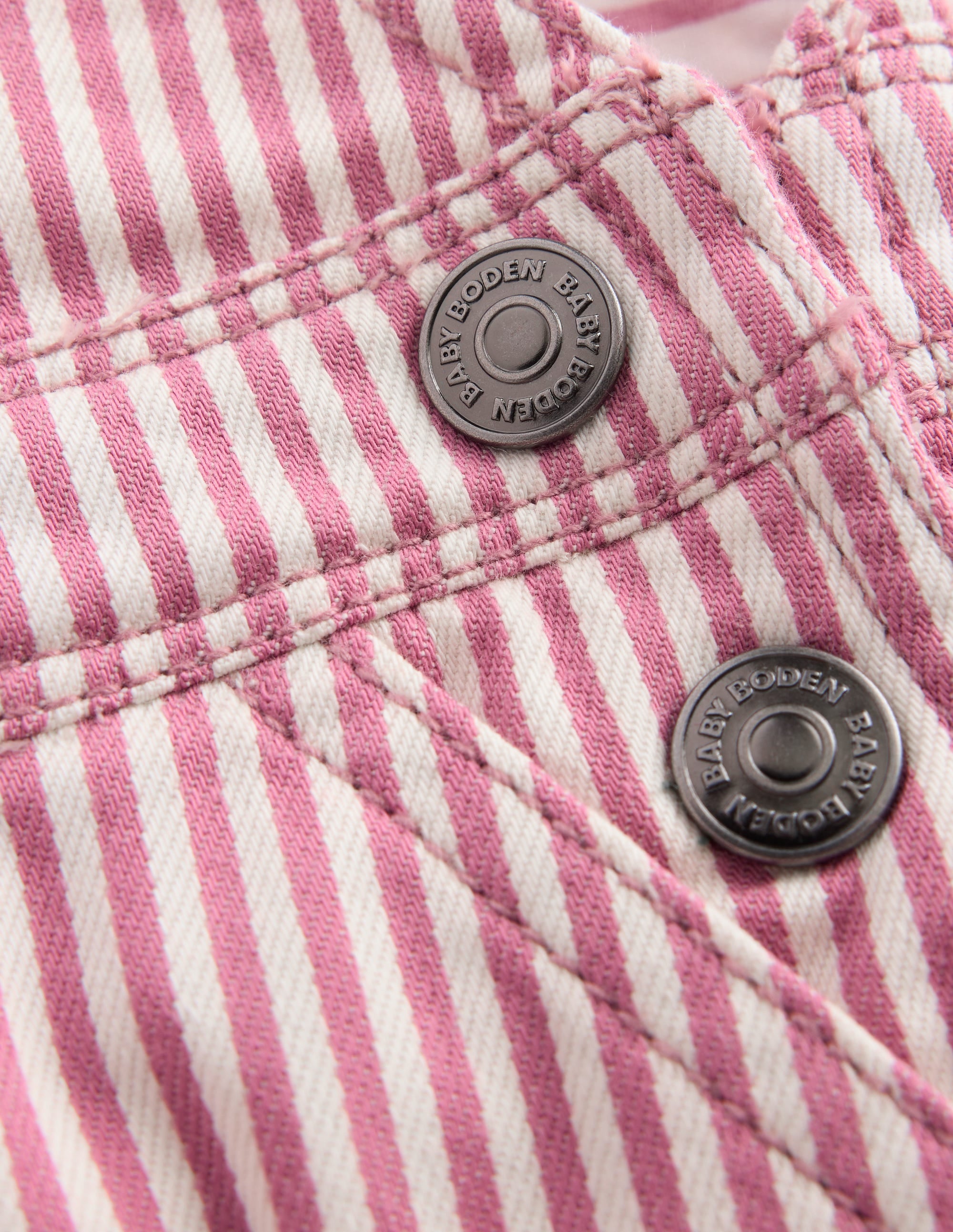 Salopette tissée-Rayé rose - Image 3