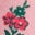 Schürzenkleid-Set aus Jersey-Rosa Kleine Vintage-Rosen